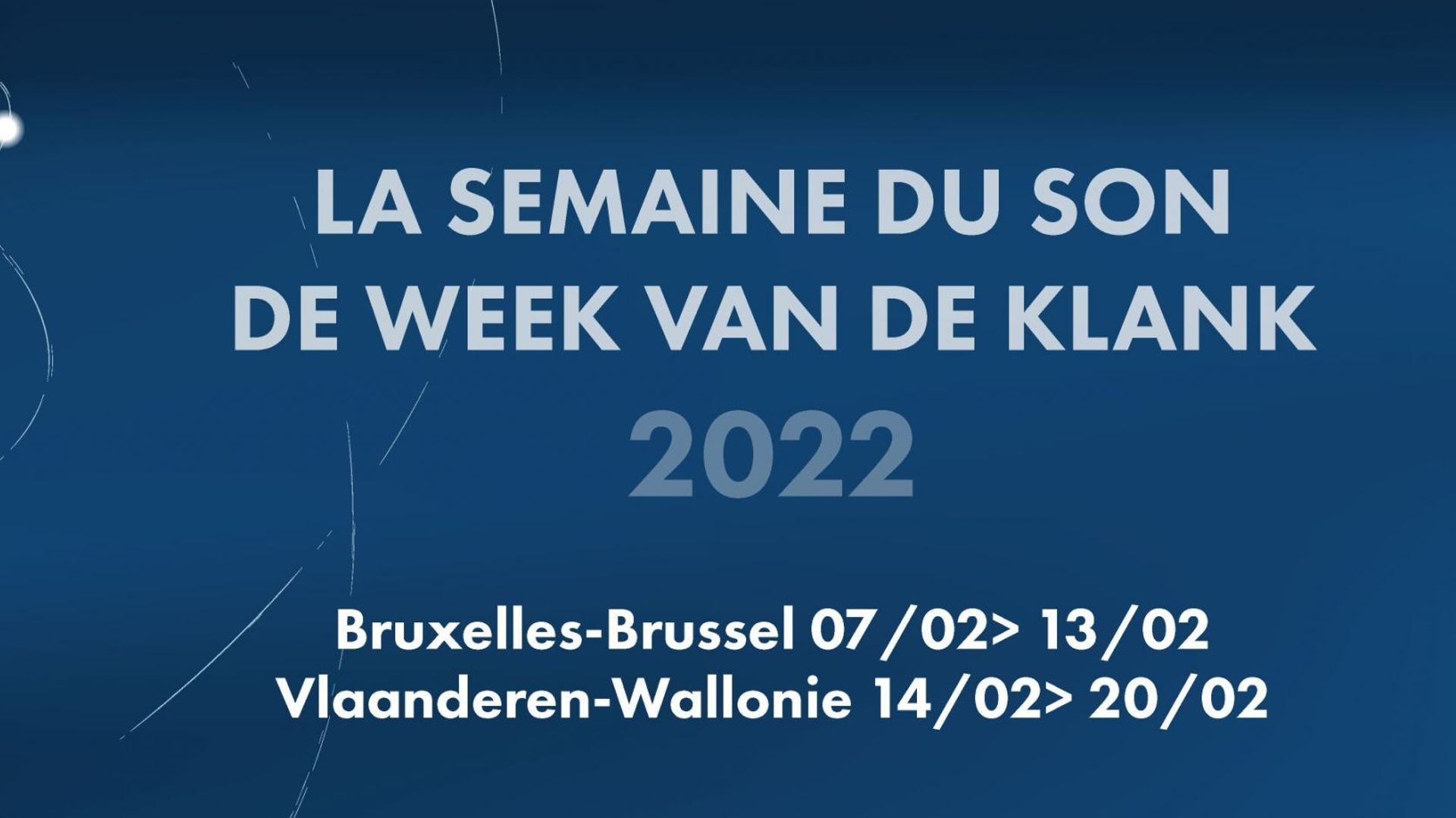 La semaine du son en Wallonie et en Flandre