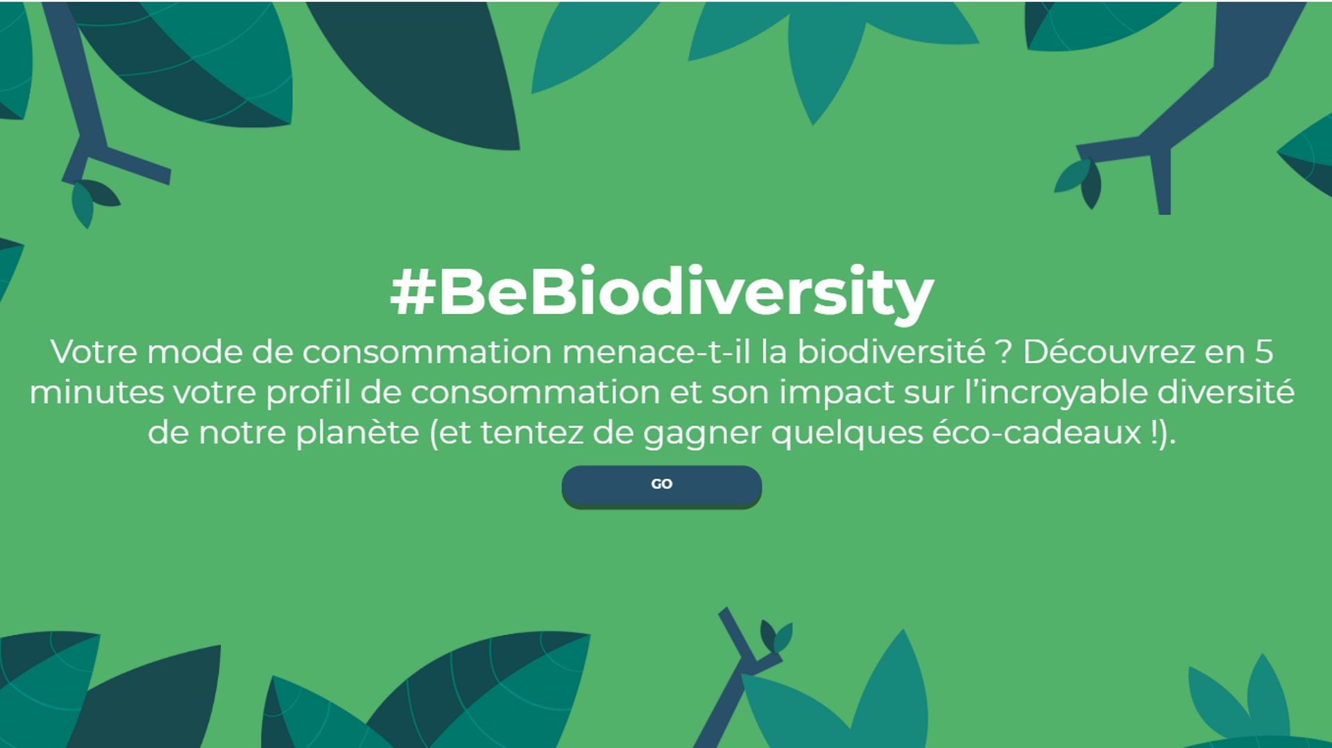 La campagne #BeBiodiversity a été lancée l'année dernière