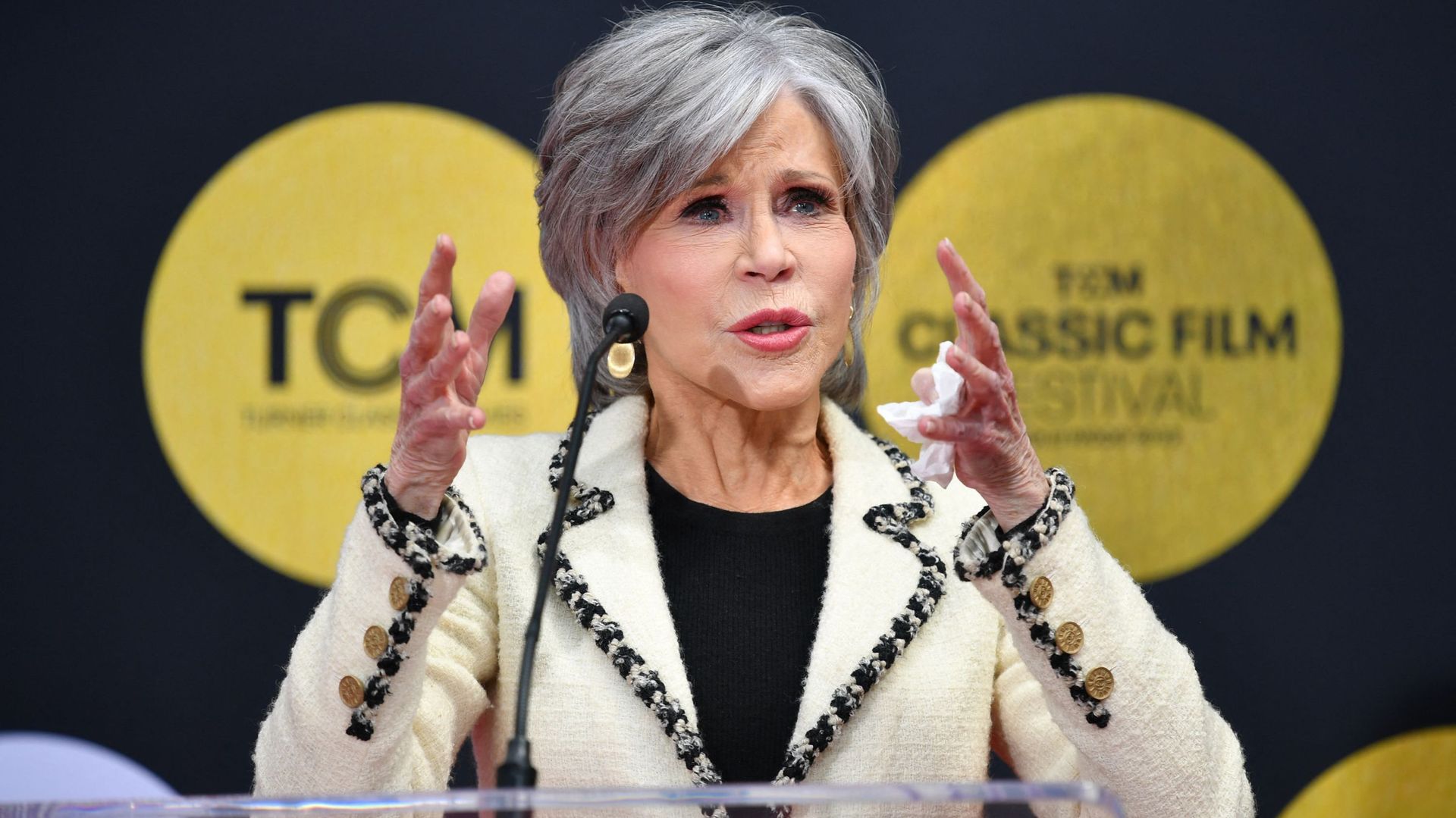 Jane Fonda le 22 avril 2022 à Hollywood
