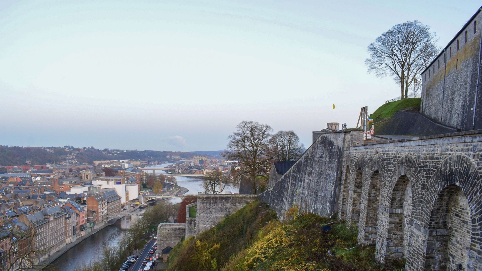 La Citadelle de Namur, Belgique, le 16 janvier 2020.