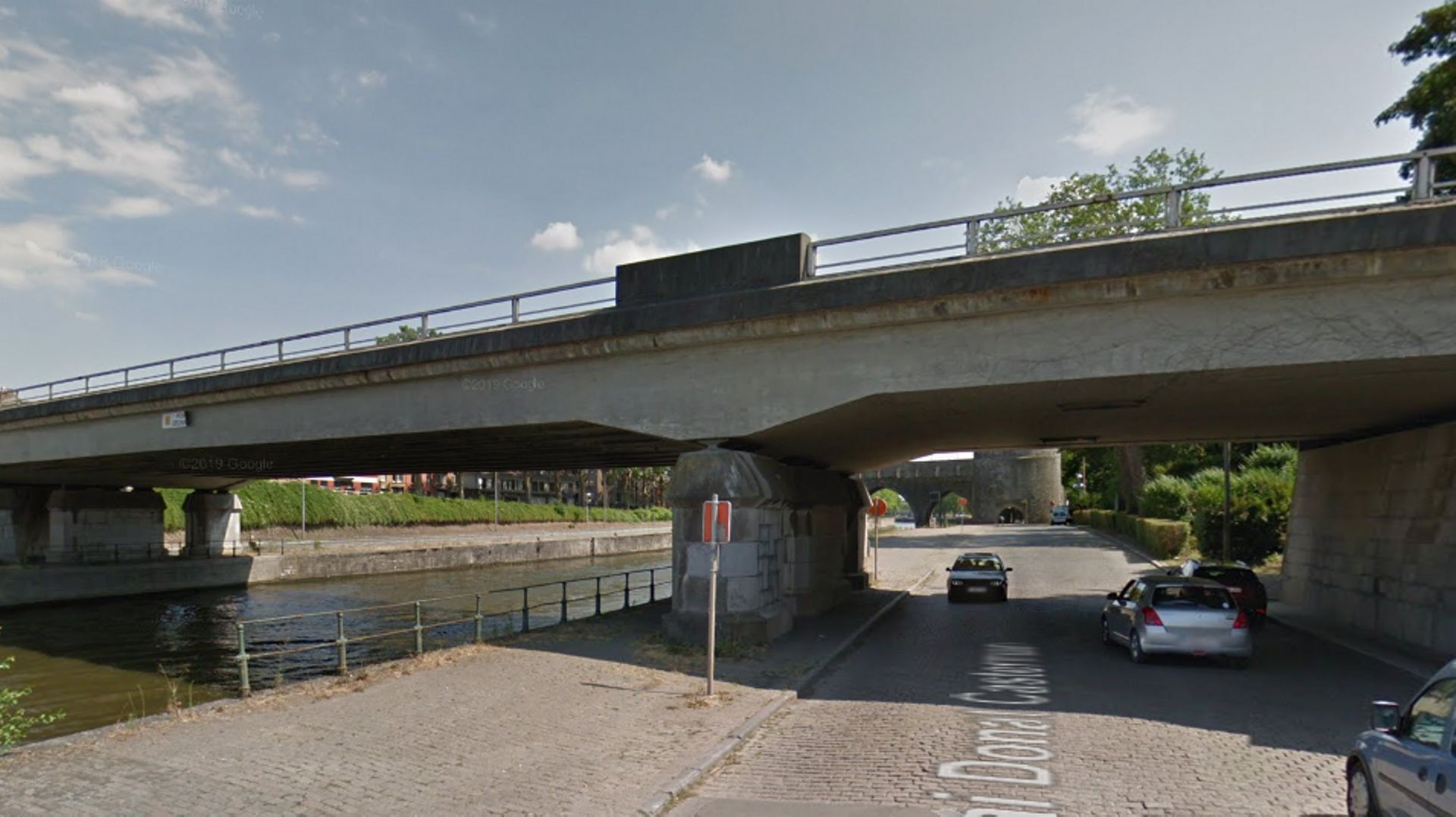 Le pont Delwart à Tournai
