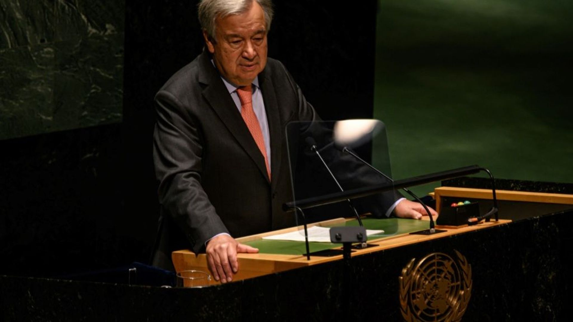 Le Secrétaire général des Nations Unies, Antonio Guterres, à New York, le 1er août 2022