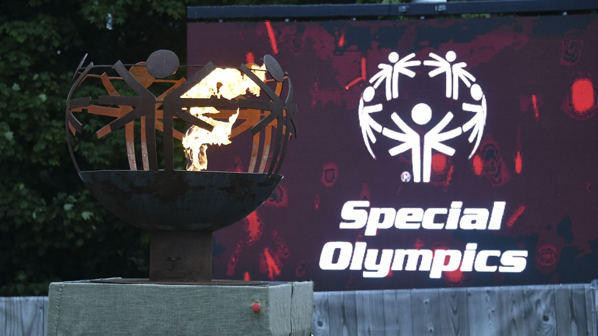 L’image d’illustration montre la flamme lors de la cérémonie d’ouverture de la 38ème édition des Jeux Nationaux de Special Olympics Belgium, au Centre Sportif Blocry à Ottignies.