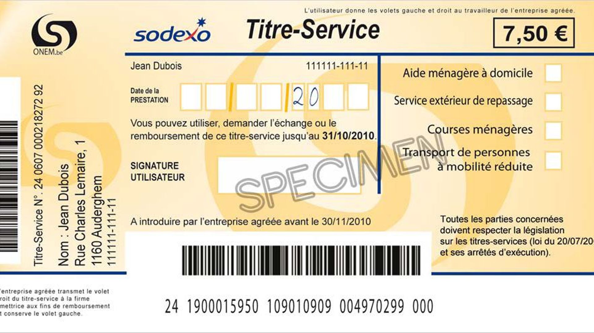 Une importante quantité de titres-services dérobée