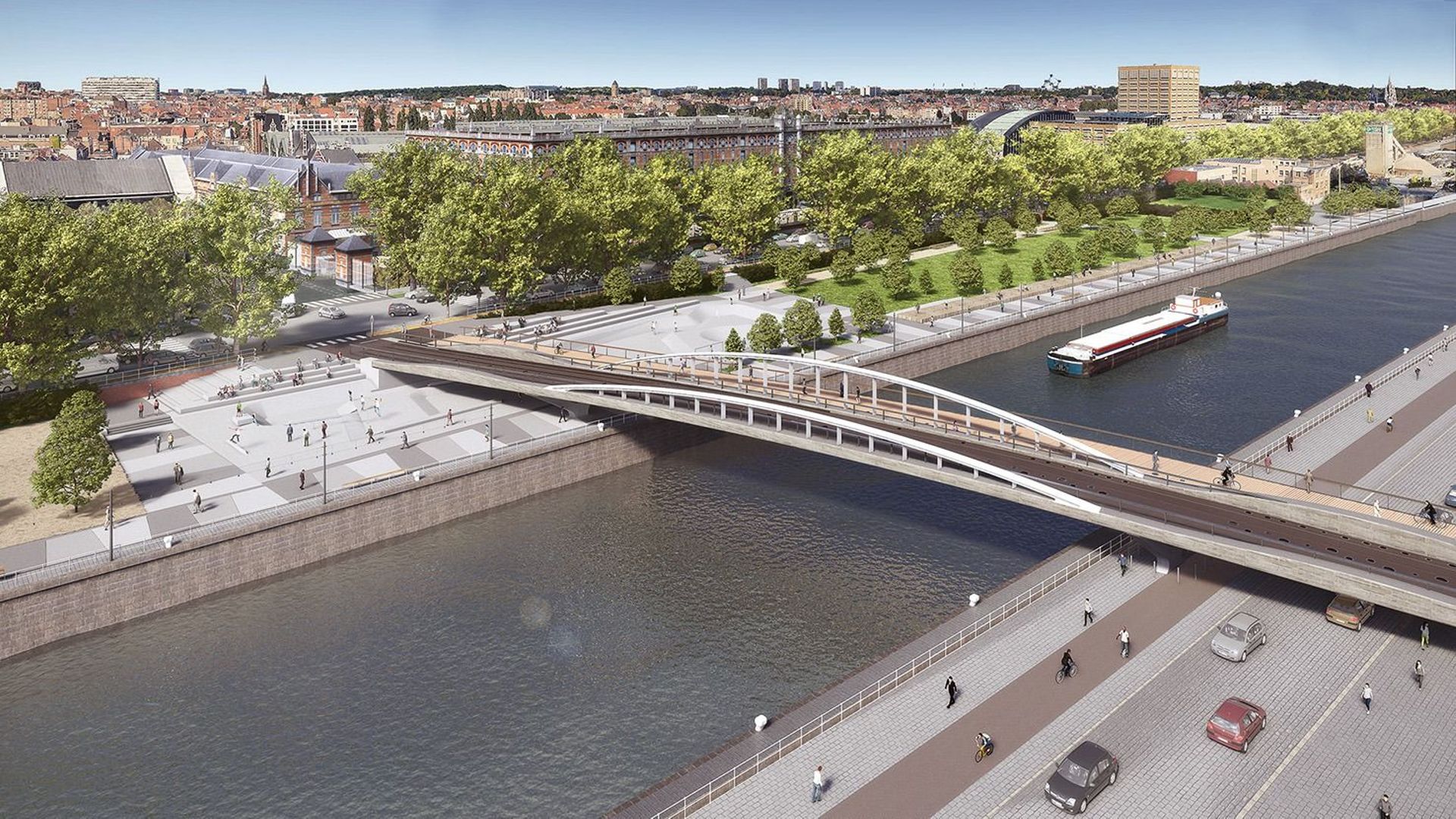 Les internautes peuvent proposer un nom pour le pont qui reliera Gare du Nord et Tour & Taxis