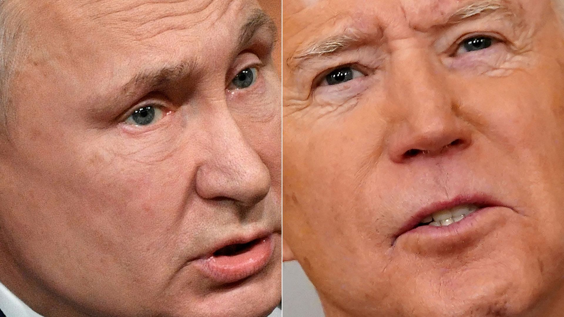 Vladimir Poutine et Joe Biden 