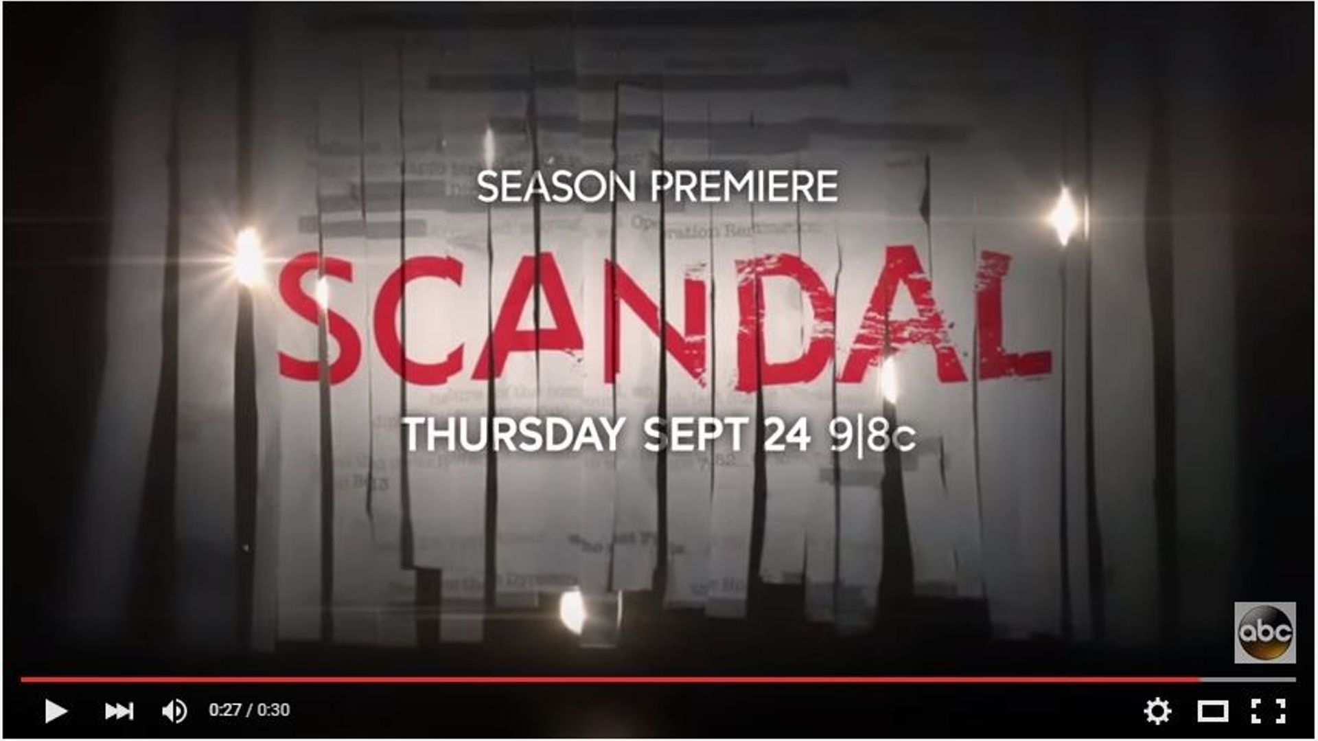 La bande-annonce de la saison 5 de "Scandal" met l'eau à la bouche