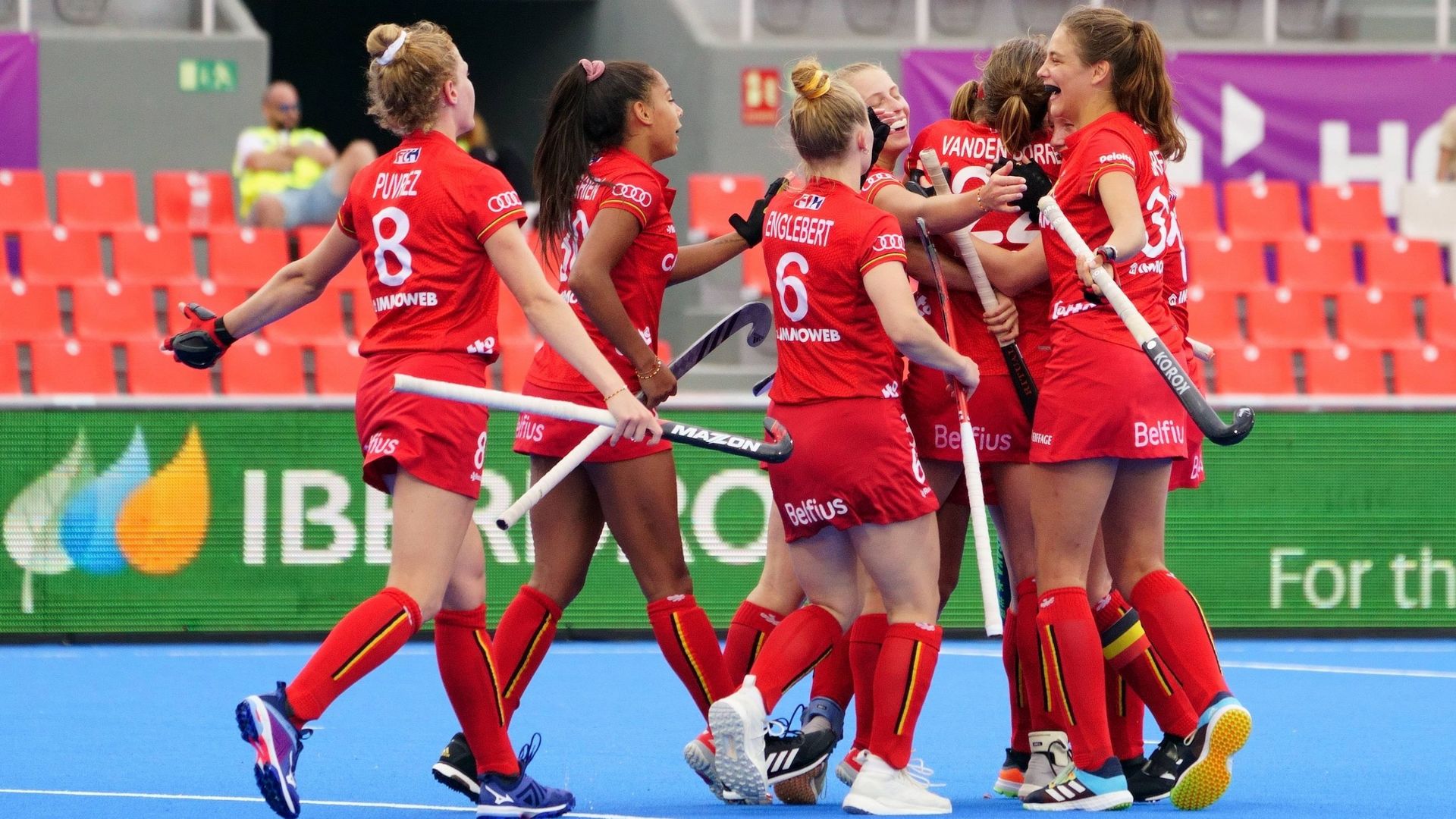 Les Red Panthers face au Japon à la Coupe du monde féminine de hockey (Terrassa)