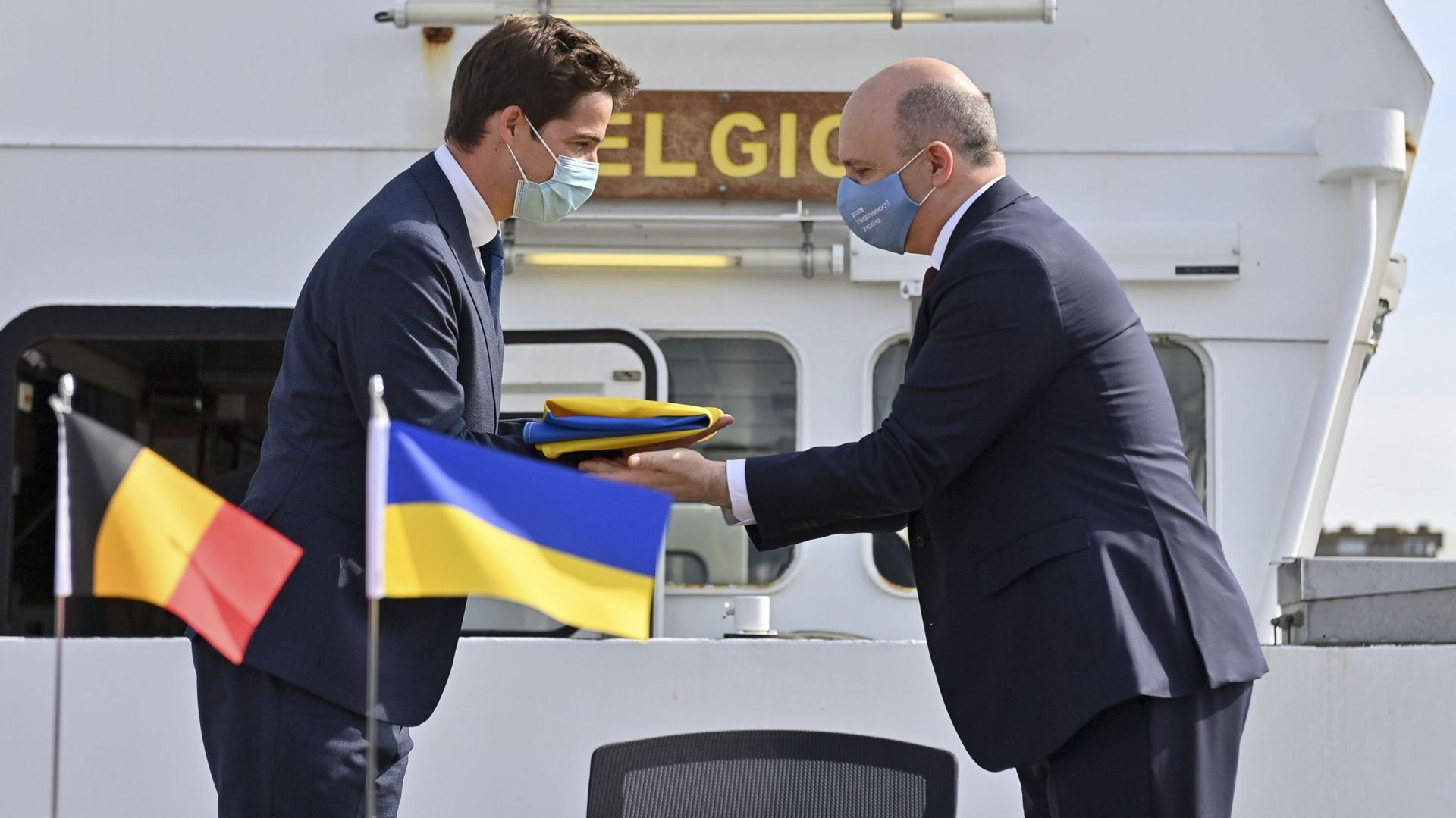 La Belgique et l’Ukraine ont signé l’accord de transfert du Belgica.