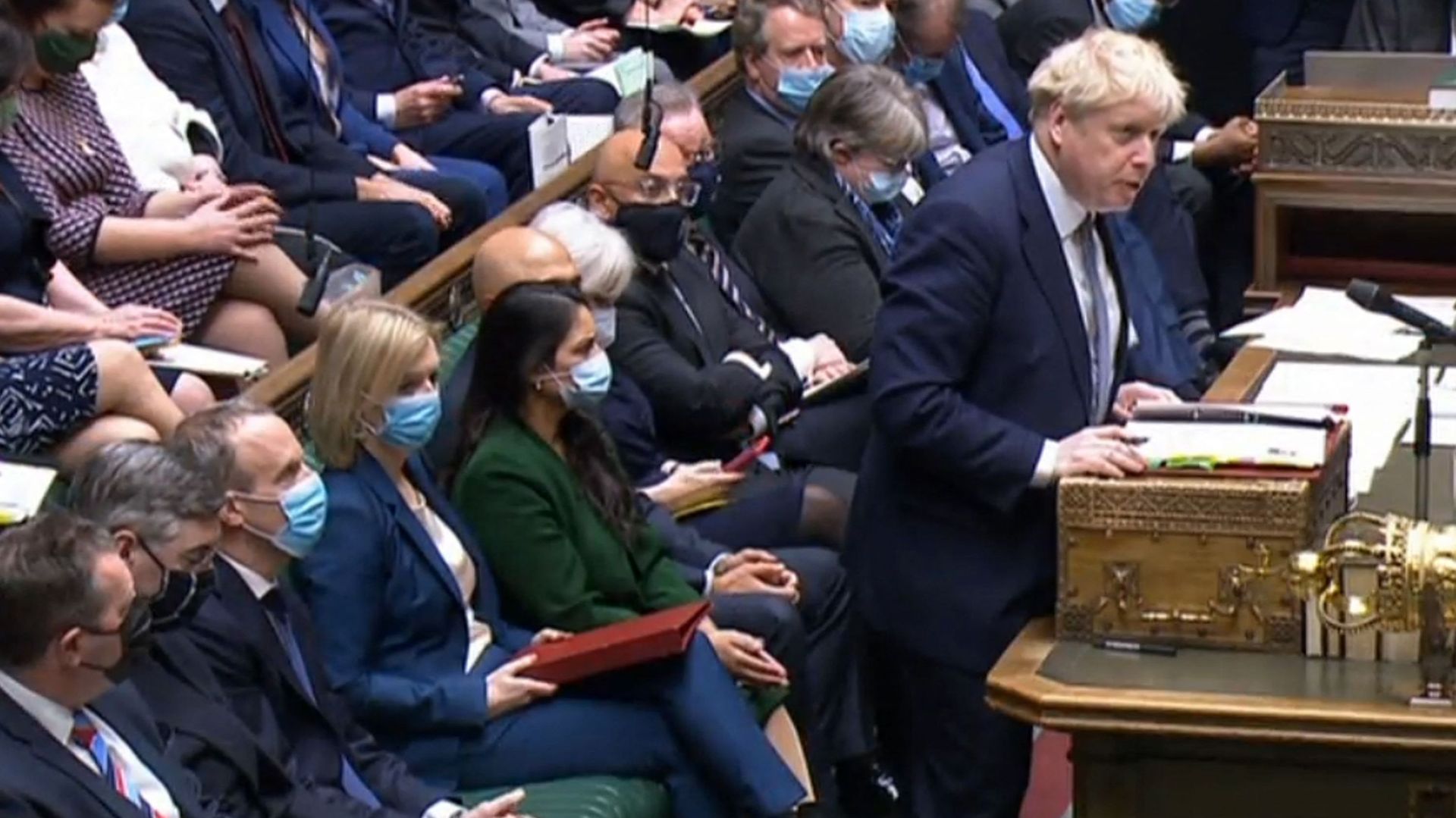 Boris Johnson face aux Communes