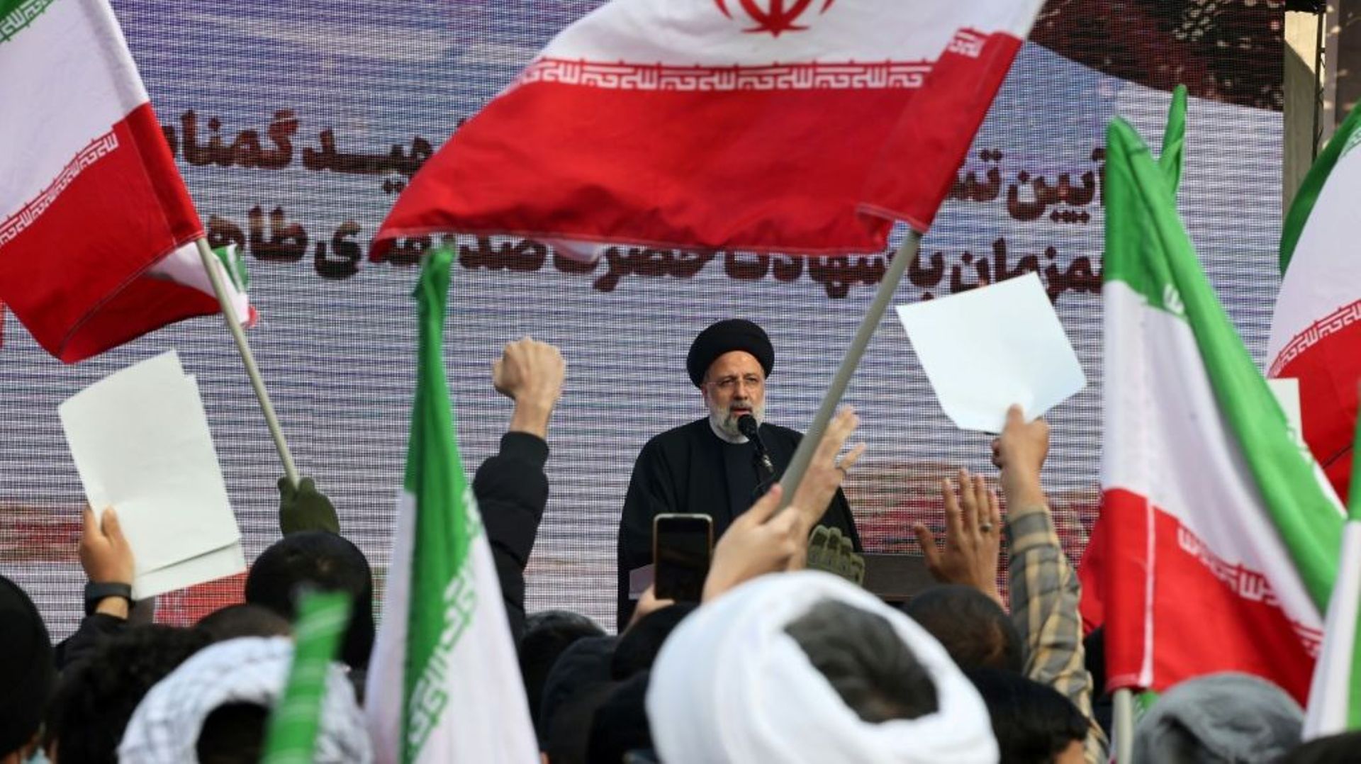 Le président iranien Ebrahim Raïssi prononce un discours à Téhéran le 27 décembre 2022
