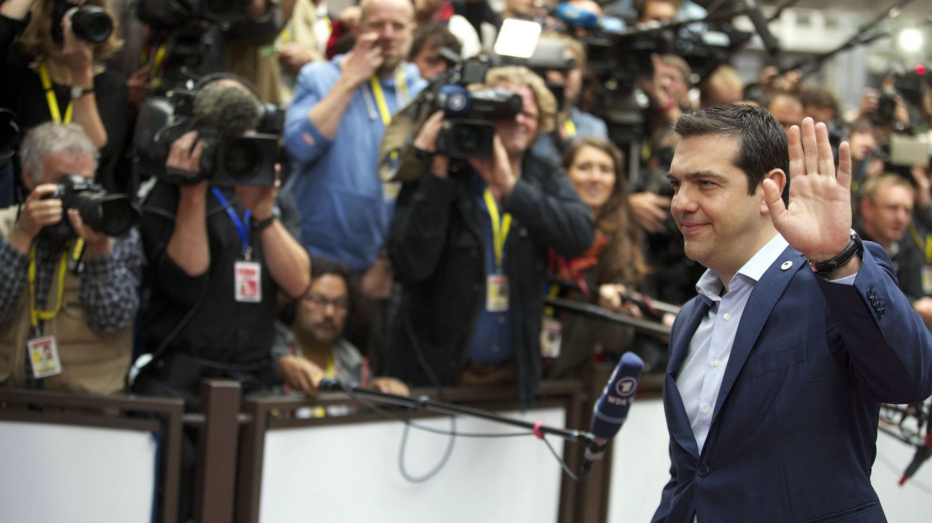 Un Alexis Tsipras apparemment satisfait à l'issue de ce marathon de tractations.