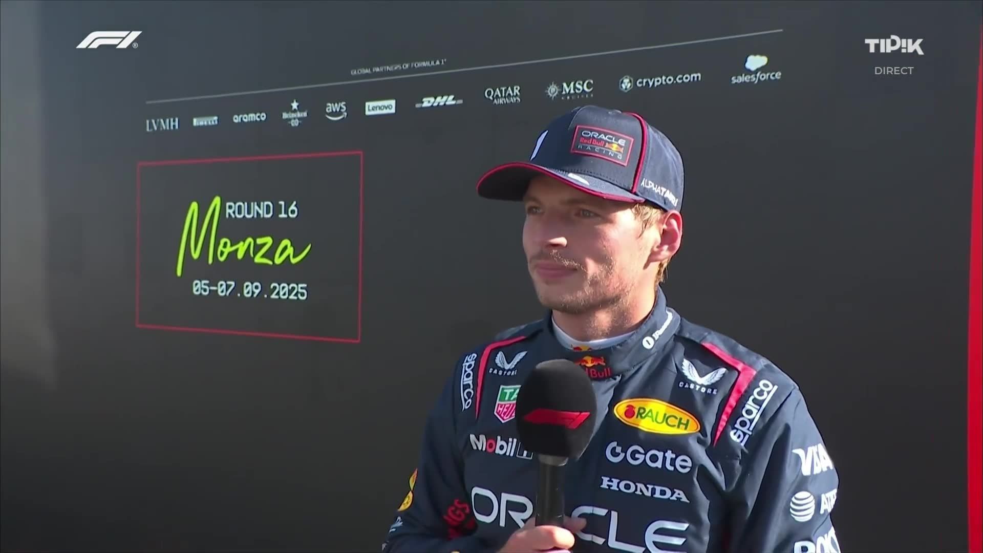 F1 Italie – Max Verstappen heureux après sa pole : "C’est fantastique"