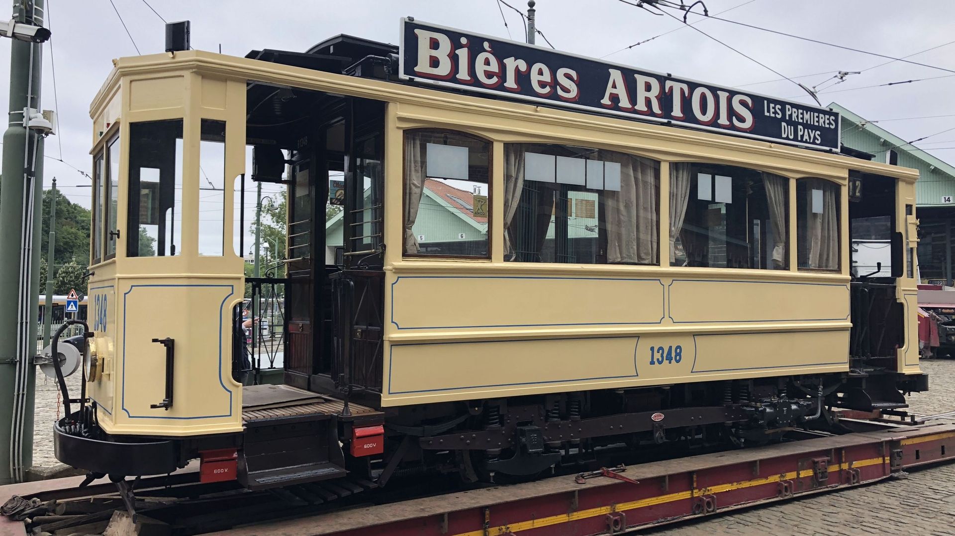 Ce tram de 1914 a été restauré par le Musée du Transport Urbain Bruxellois