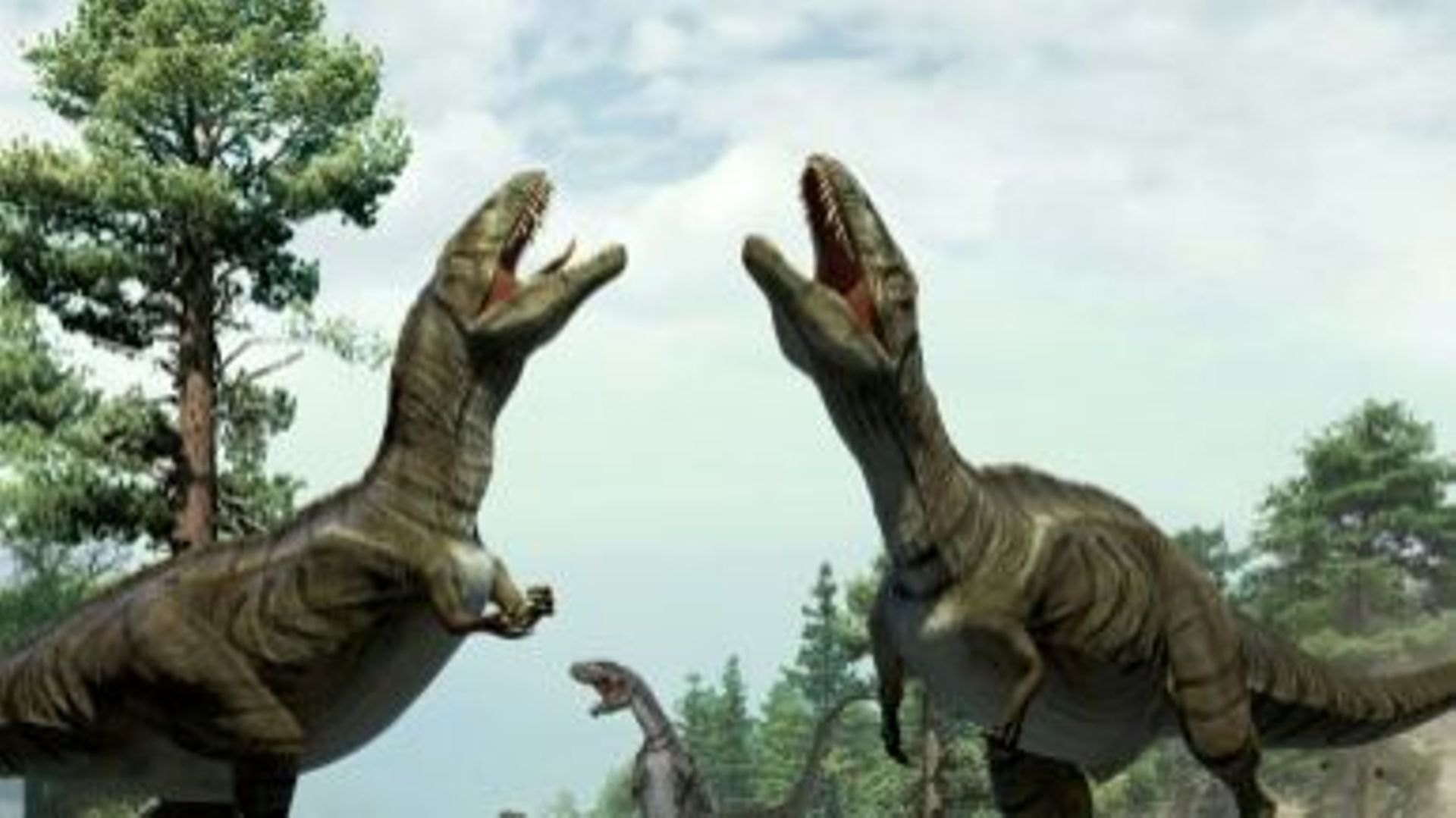 Une image fournie le 7 janvier 2016 par le groupe Nature montre des théropodes, un groupe de dinosaures qui comprend notamment le fameux Tyrannosaure 