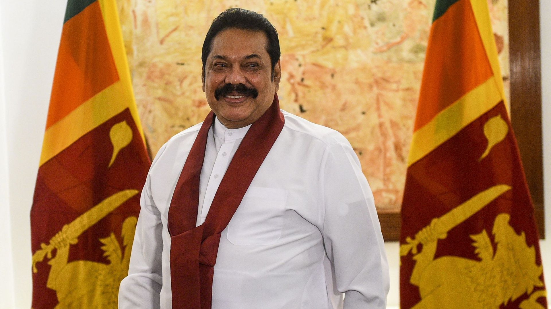 Le Premier ministre du Sri Lanka, Mahinda Rajapaksa, en décembre 2019