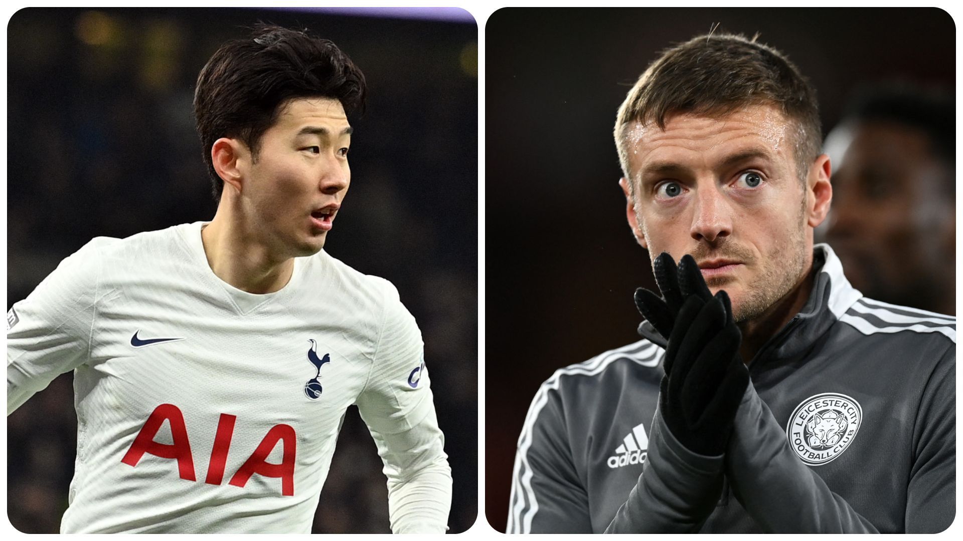 Heung-Min Son et Jamie Vardy à l’infirmerie.