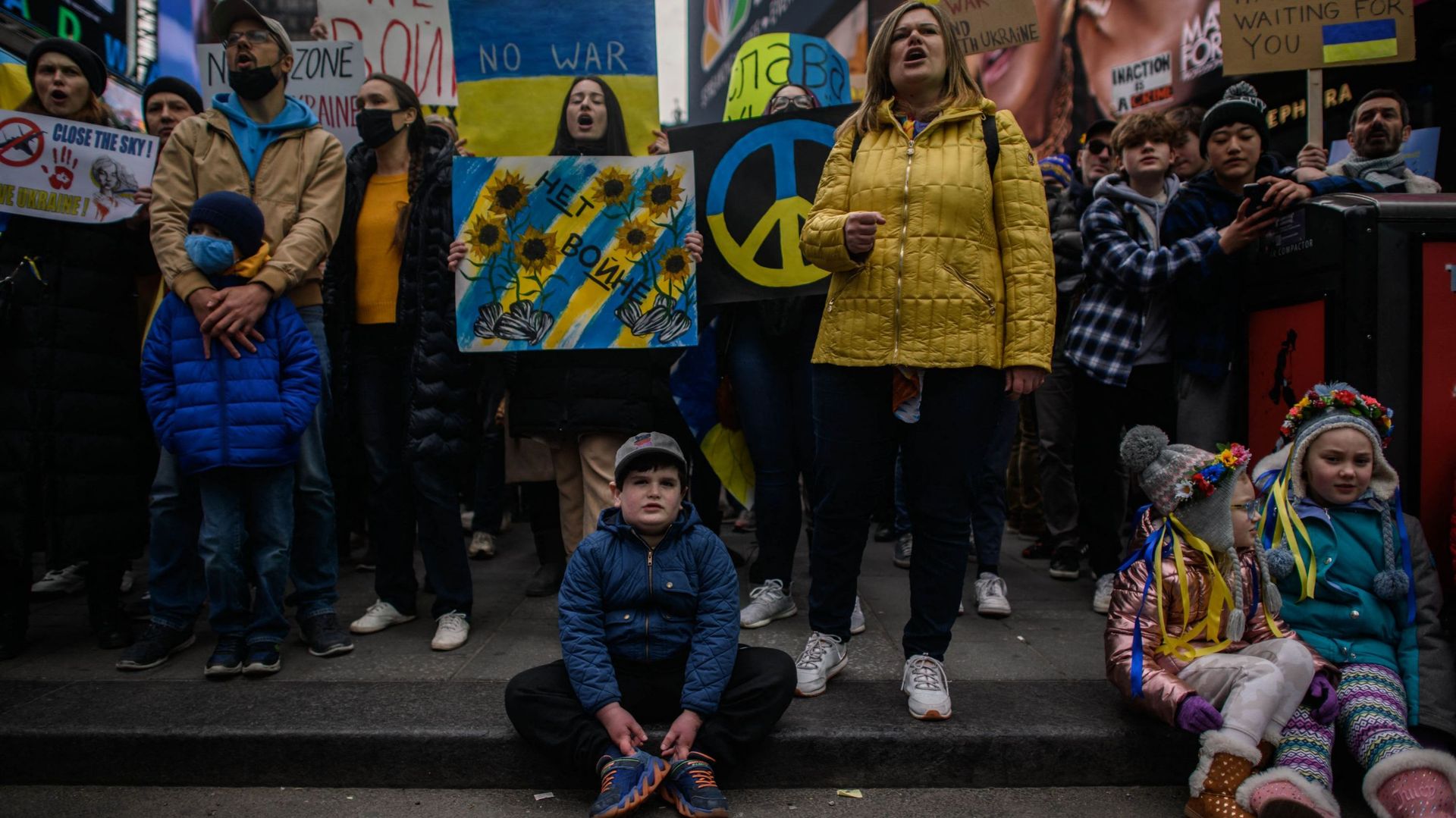 War in Ukraine: In New York, thousands of supporters of Ukraine demand Western intervention