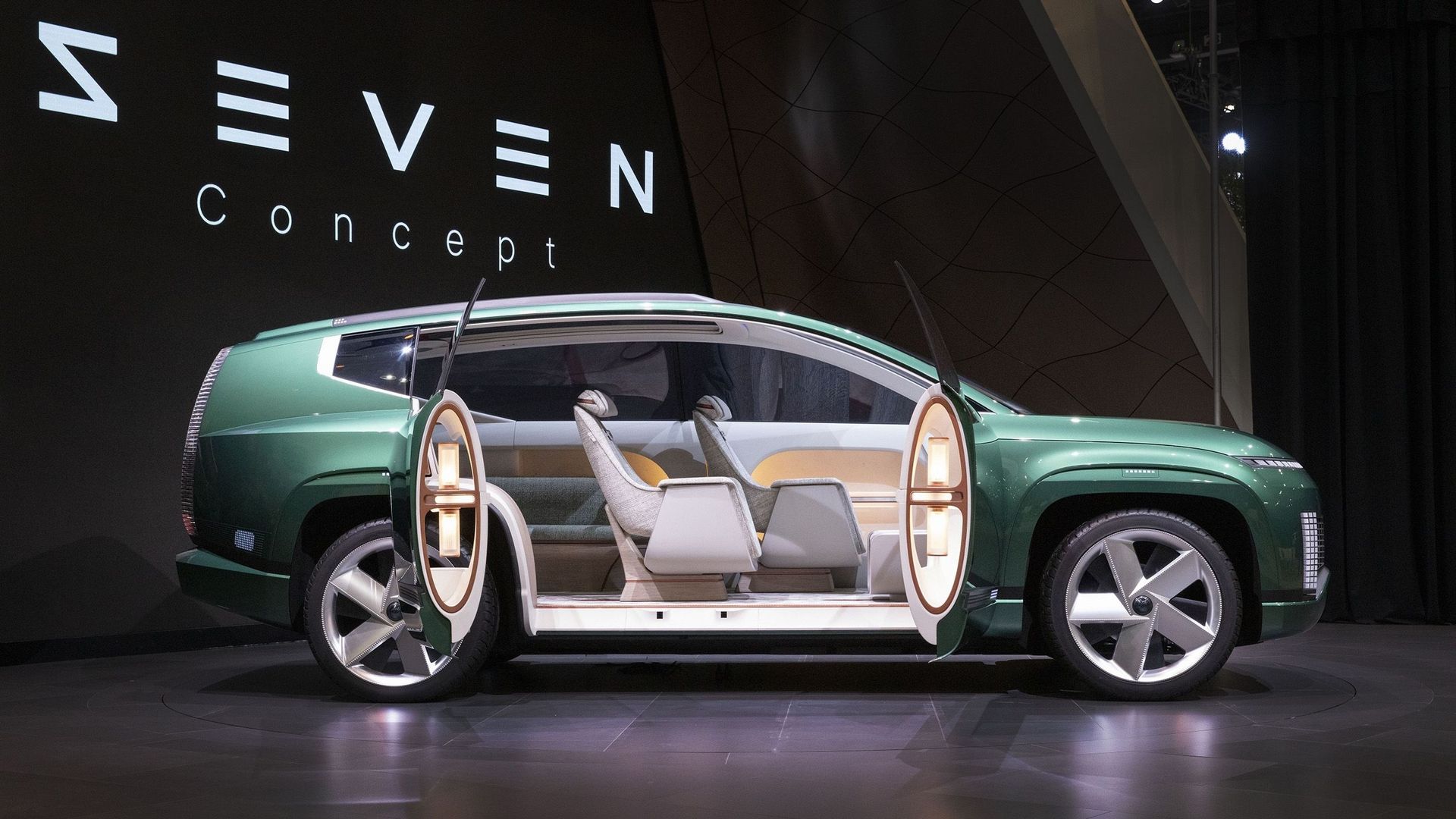 Hyundai présente le concept Seven, qui se caractérise notamment par un souci inédit de l'hygiène à l'intérieur de l'habitacle.