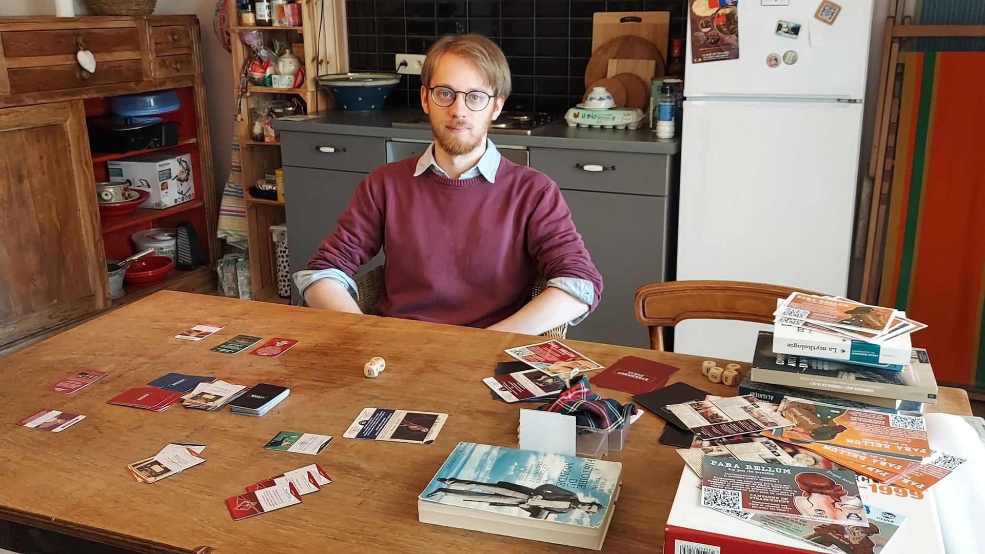 Ivan Vlecken, 23 ans et passionné d’histoire vient de créer un jeu de société dont le but est d’éviter la Première Guerre mondiale