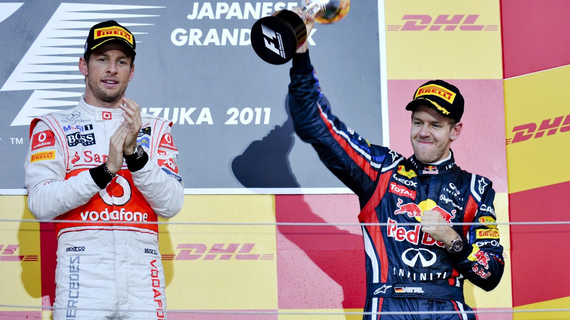 Button vainqueur au Japon, Vettel sacré