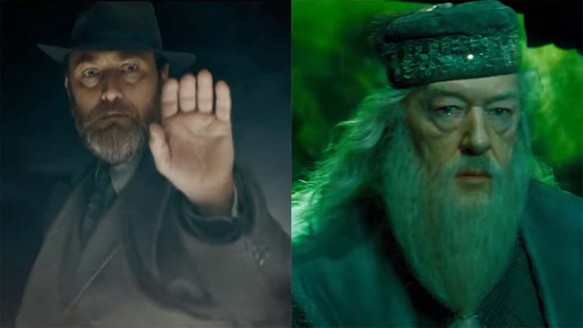 Dumbledore jeune et vieux