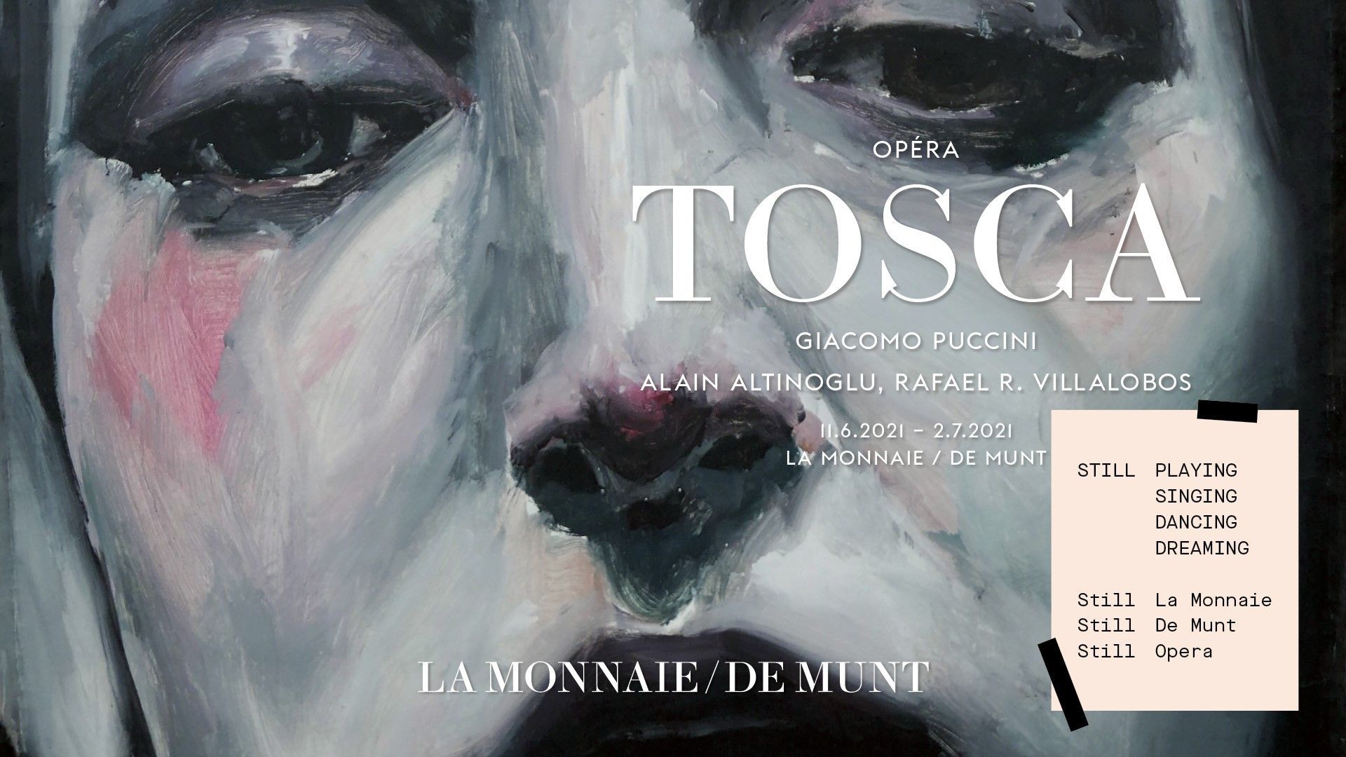 Musiq3 soutient "Tosca" de La Monnaie, un opéra avec public