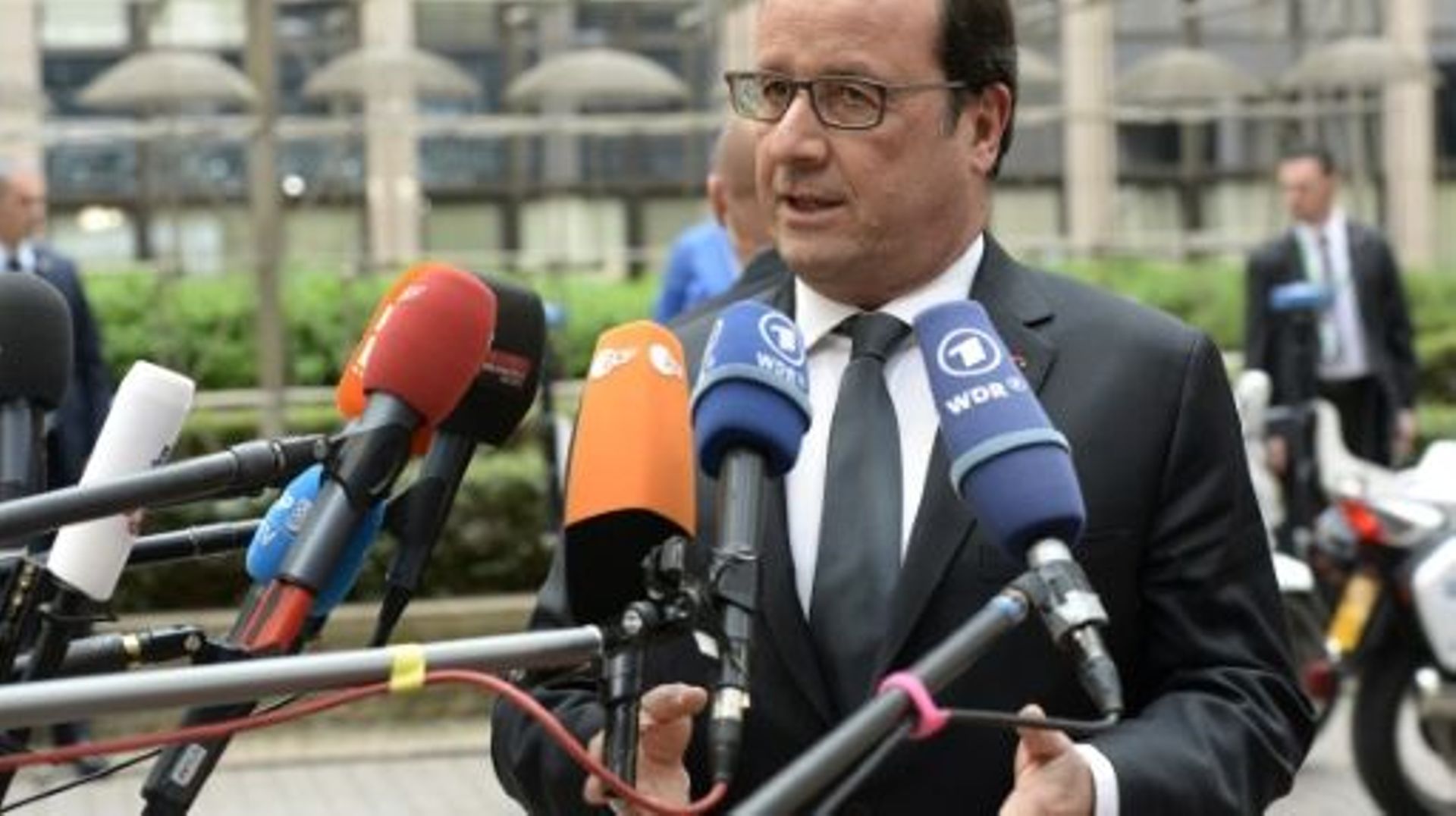 Le président français François Hollande le 12 juillet 2015 à Bruxelles 