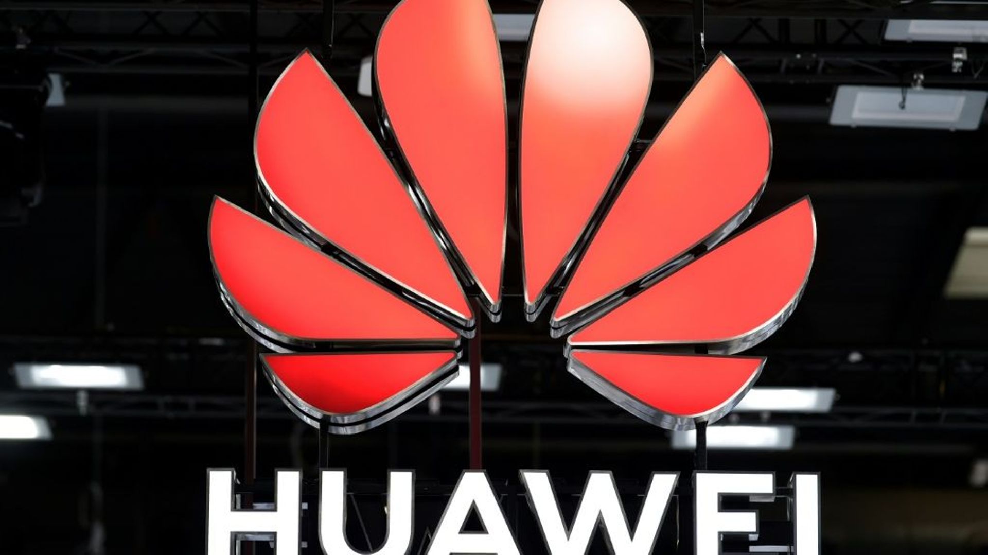 Le logo de Huawei au Salon du mobile de Barcelone (MWC), en Espagne, le 29 juin 2021