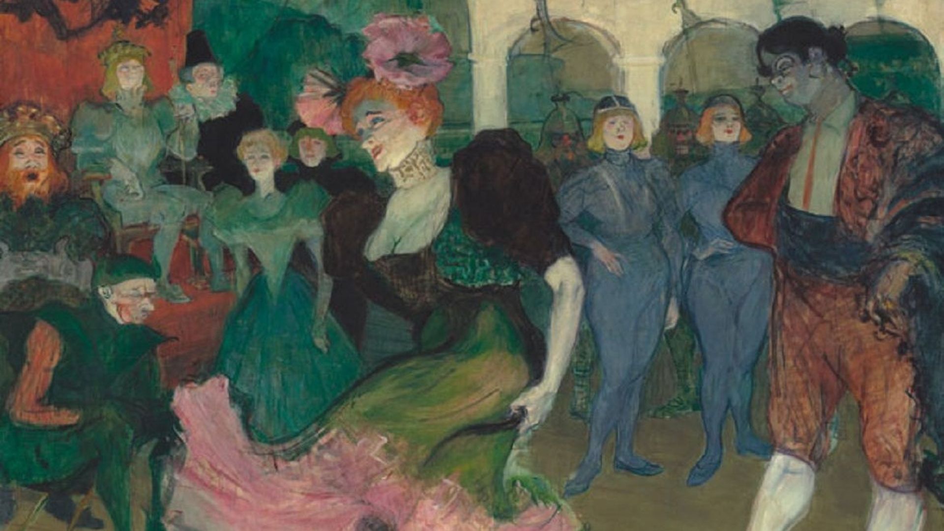 Marcelle Lender dansant le boléro dans Chilperic, par Henri de Toulouse Lautrec, 1895-1896