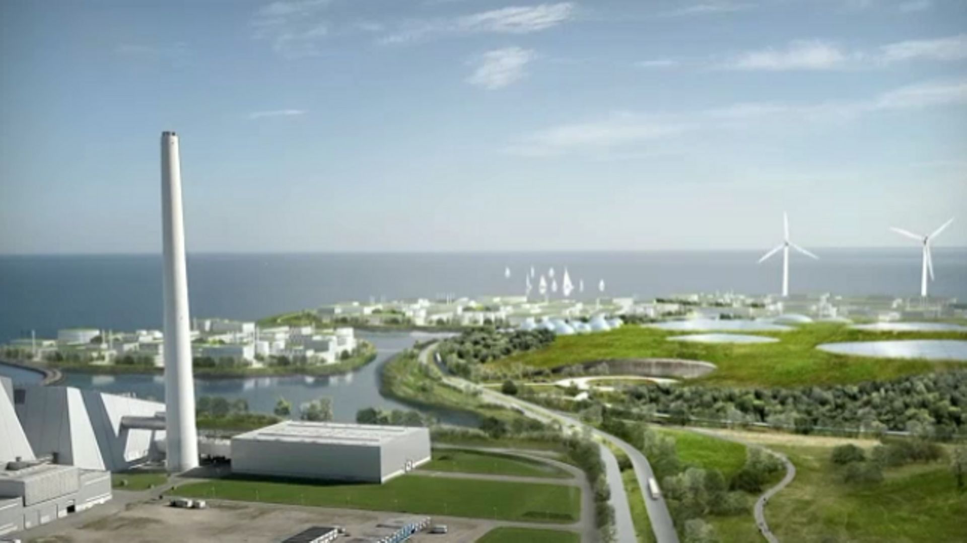 Le projet d'îles artificielles au Danemark