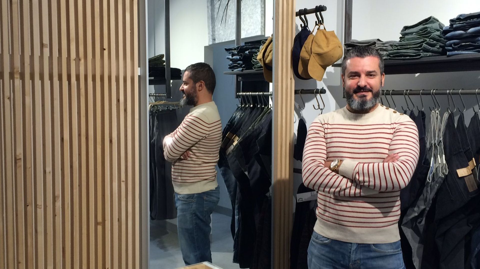 Mohamed Farhat a ouvert Mokha, sa boutique de vêtements, il y a un peu plus d'un an