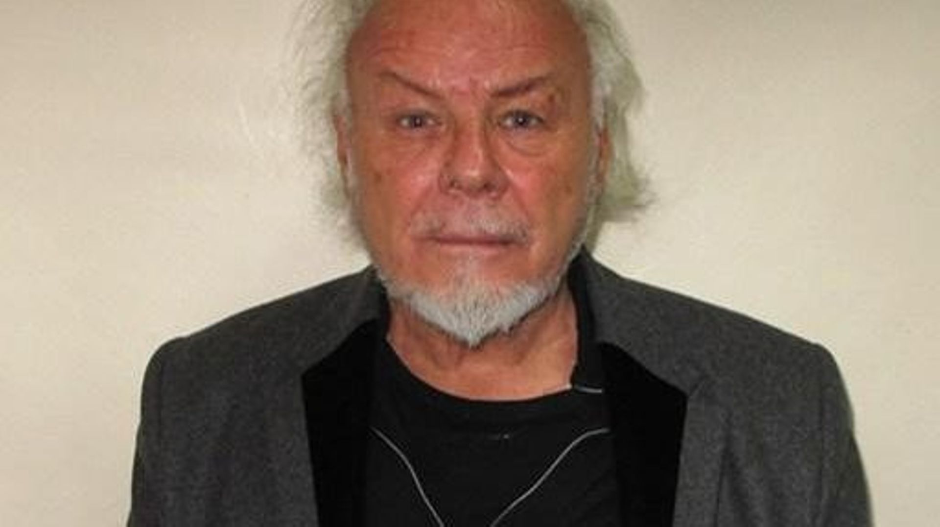 A handout released by the British Metropolitan Police Service (MPS) in London on February 6, 2015 shows the custody photograph of British former pop star Gary Glitter, whose real name is Paul Gadd, who was convicted on February 5, 2015 of six offences of