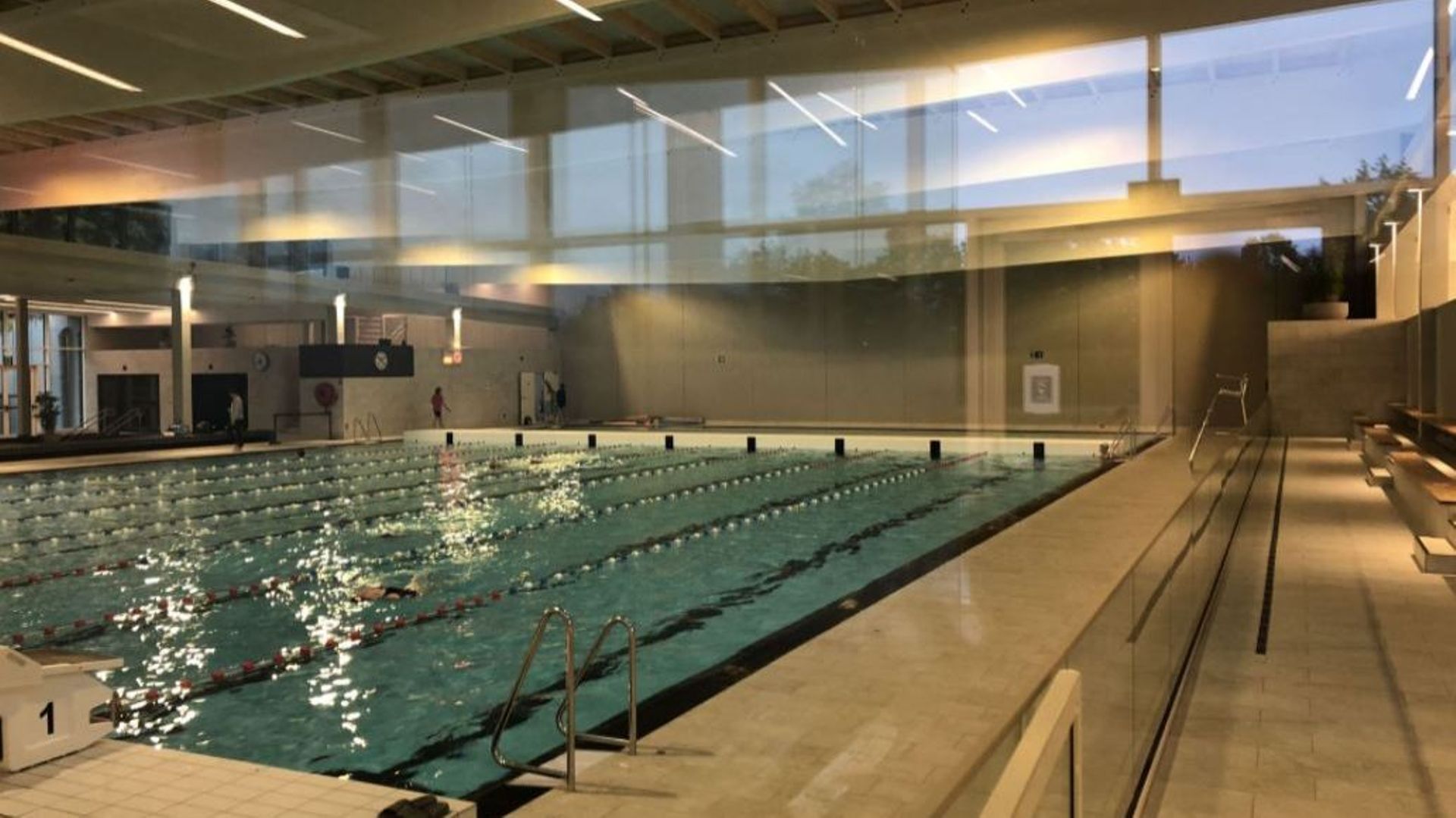 La piscine de Braine L'Alleud lors de son inauguration en octobre 2020