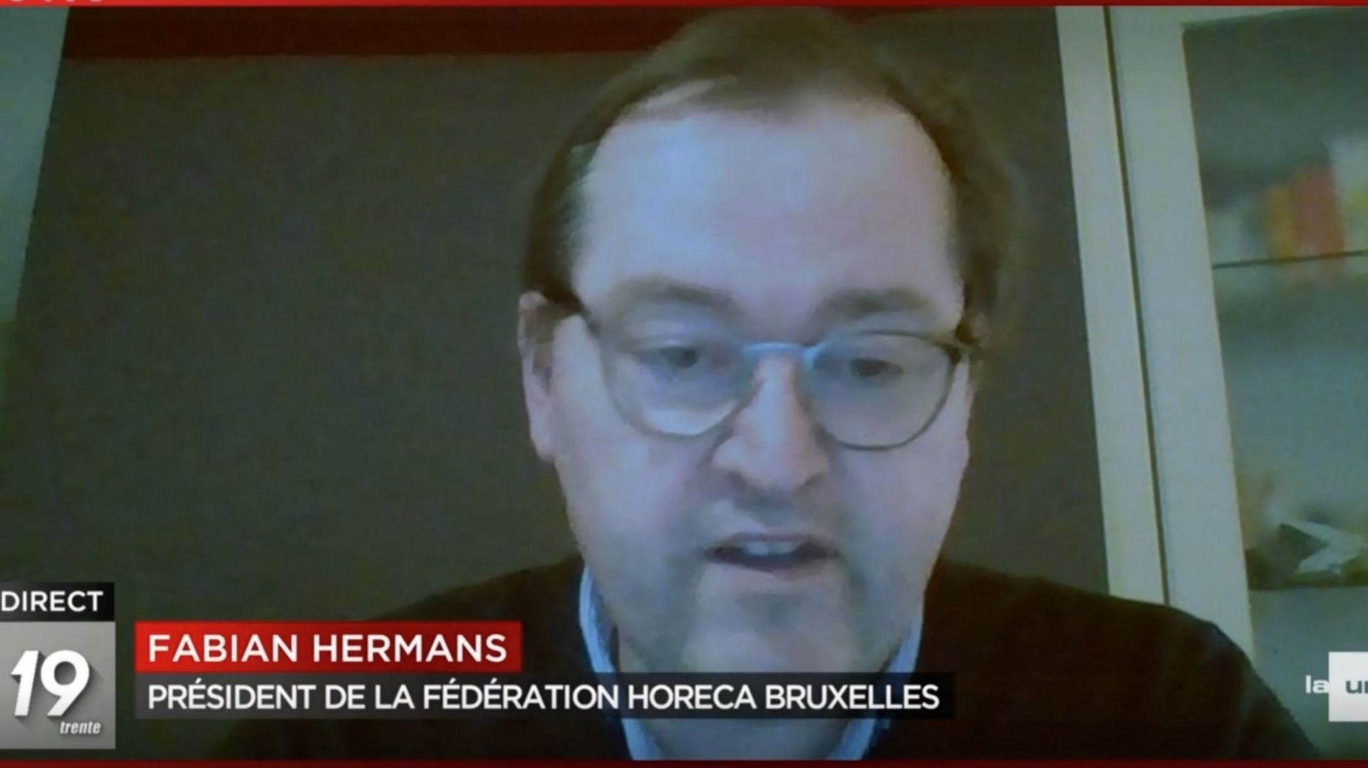 Fabian Hermans, président de la fédération Horeca Bruxelles.