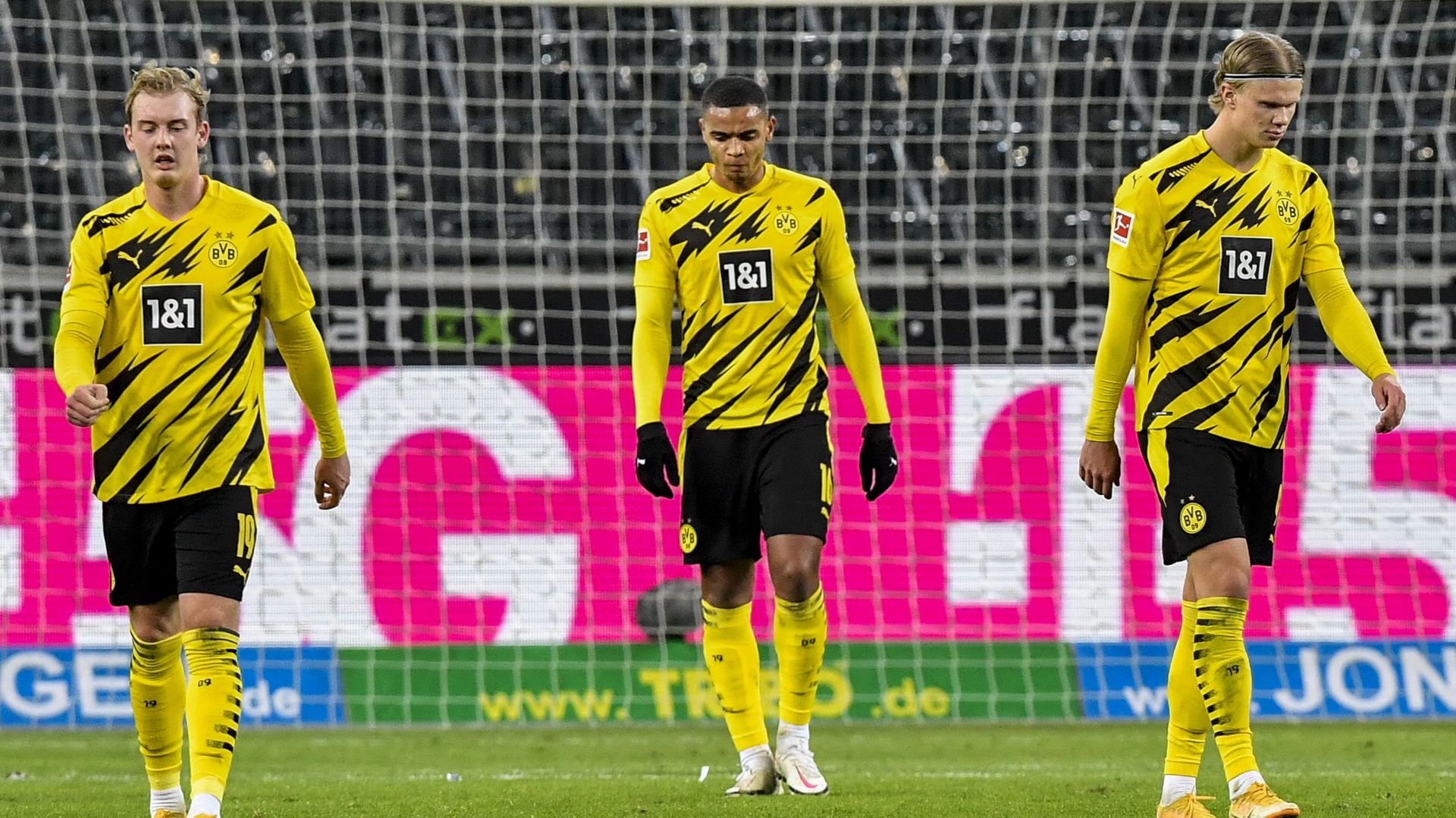 Erling Haaland a claqué un doublé, mais n'a pu donner la victoire à Dortmund contre le Borussia Mönchengladbach.