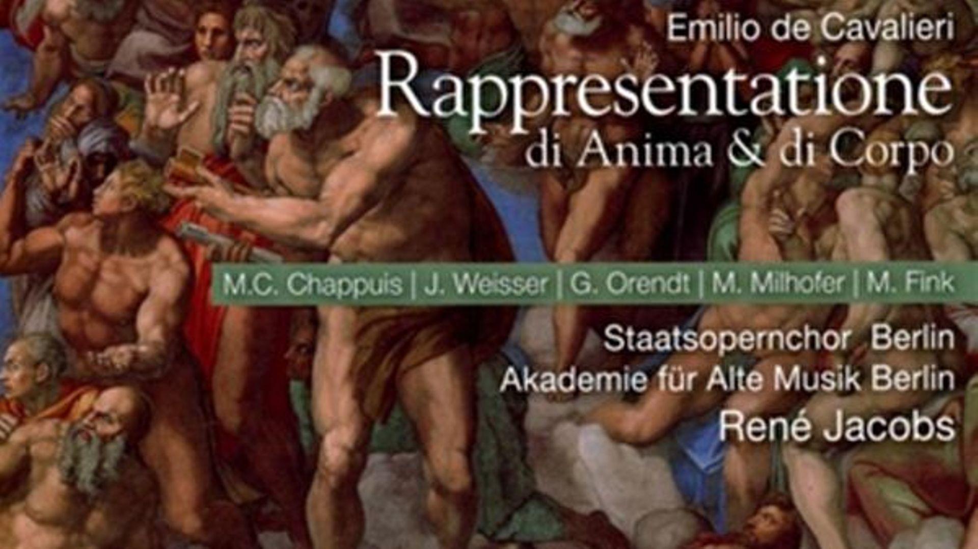 CD de la semaine : Emilio de Cavalieri, "Rappresentatione di Anima e di Corpo" (HARMONIA MUNDI)