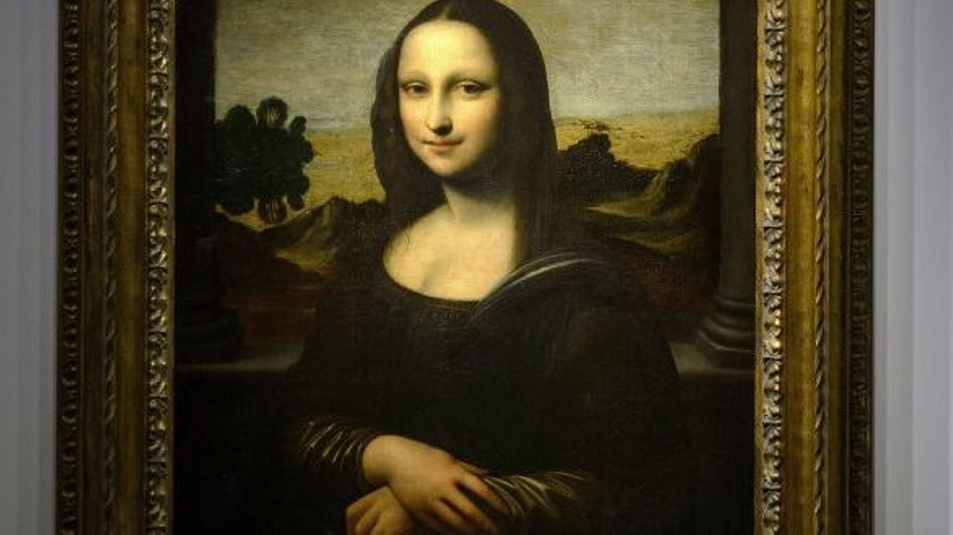 Présentation d'une "Mona Lisa antérieure" attribuée à Leonard de Vinci