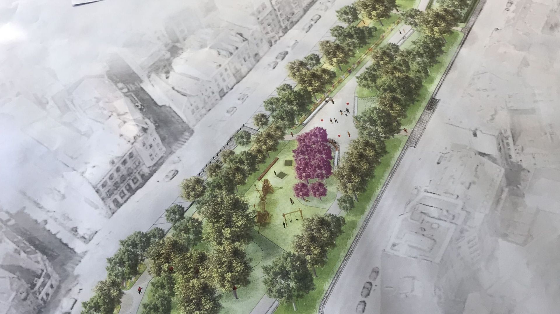 Les nouveaux plans du réaménagement du Square Marguerite Duras