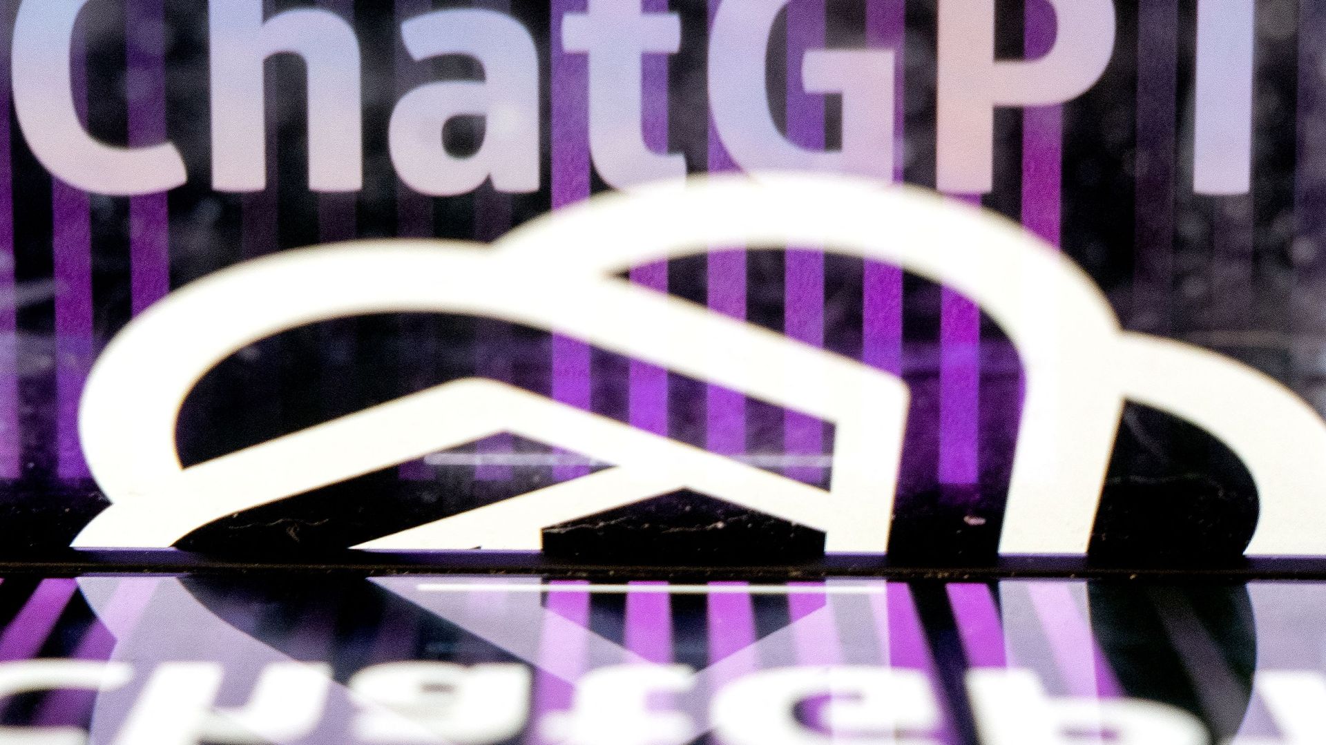 Le logo de ChatGPT à Washington, le 15 mars 2023.