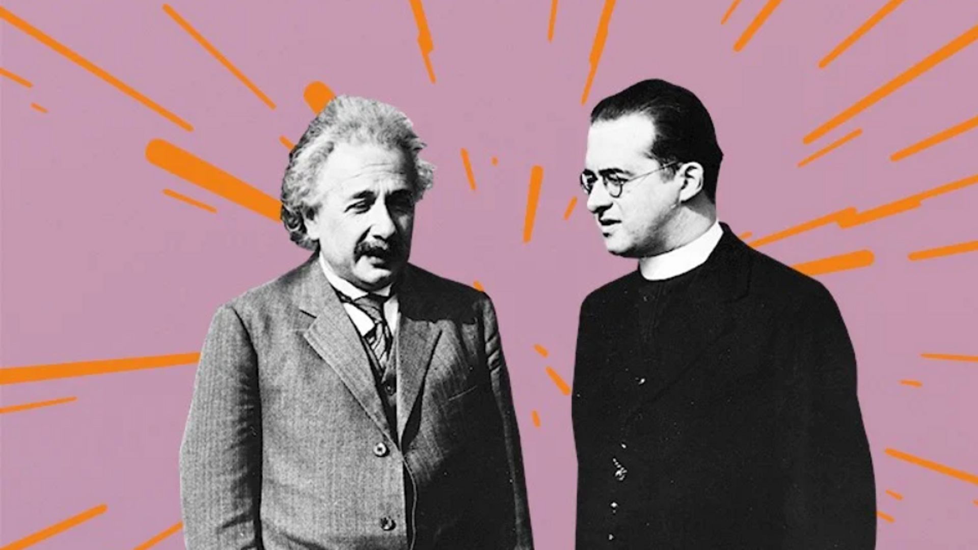 Albert Einstein et Georges Lemaître.
Collection University Archives KU Leuven