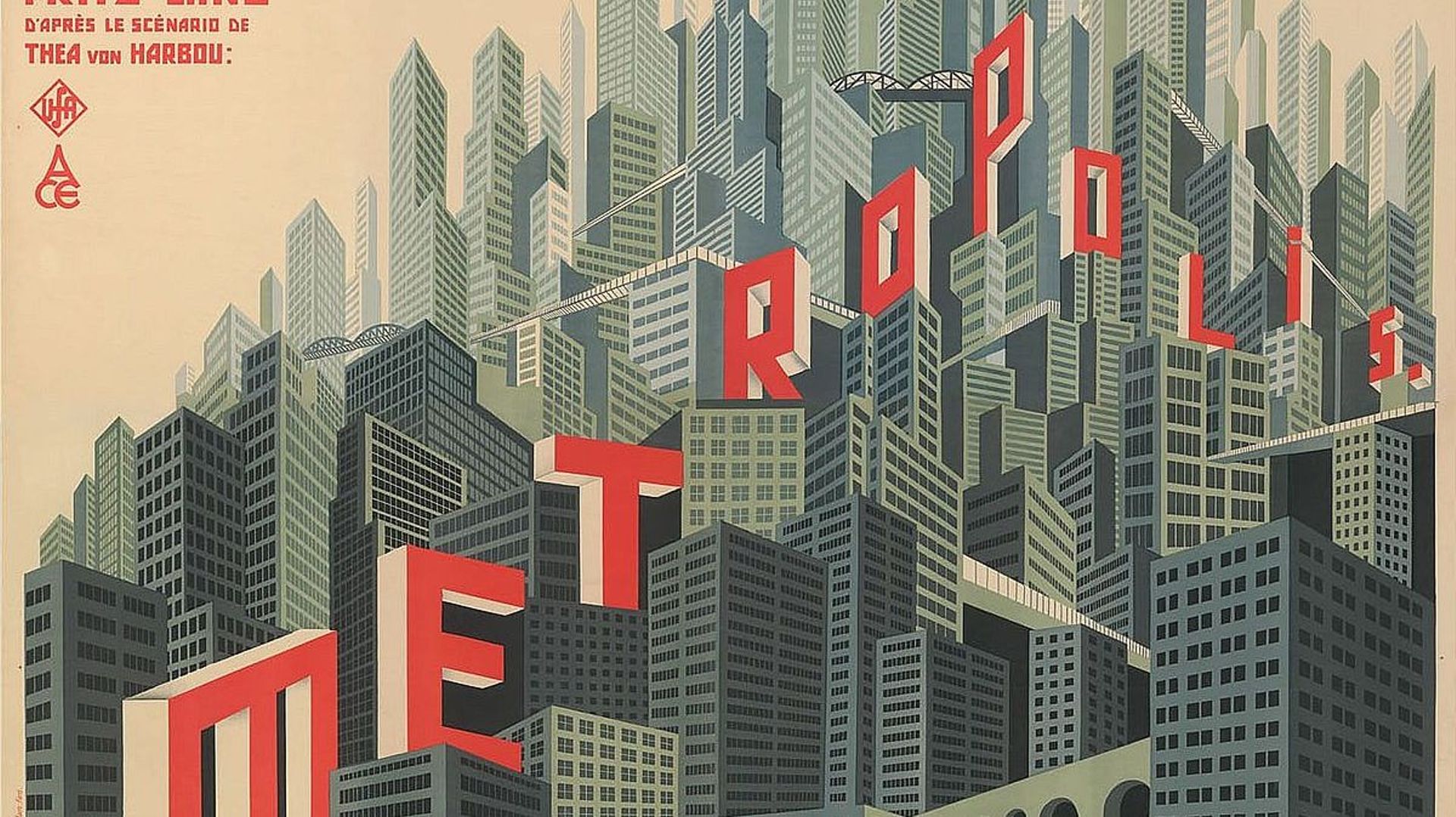 L’affiche du film Metropolis de Fritz Lang