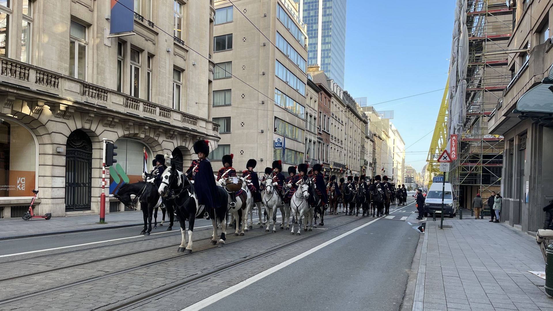 Une visite d’État se tient actuellement dans les rues de Bruxelles.