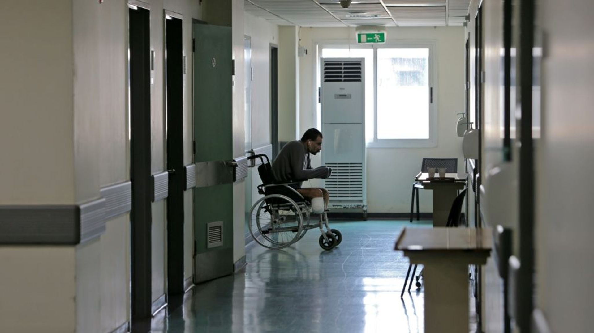 Un patient de l’hôpital universitaire Rafic Hariri à Beyrouth, le 23 juillet 2021