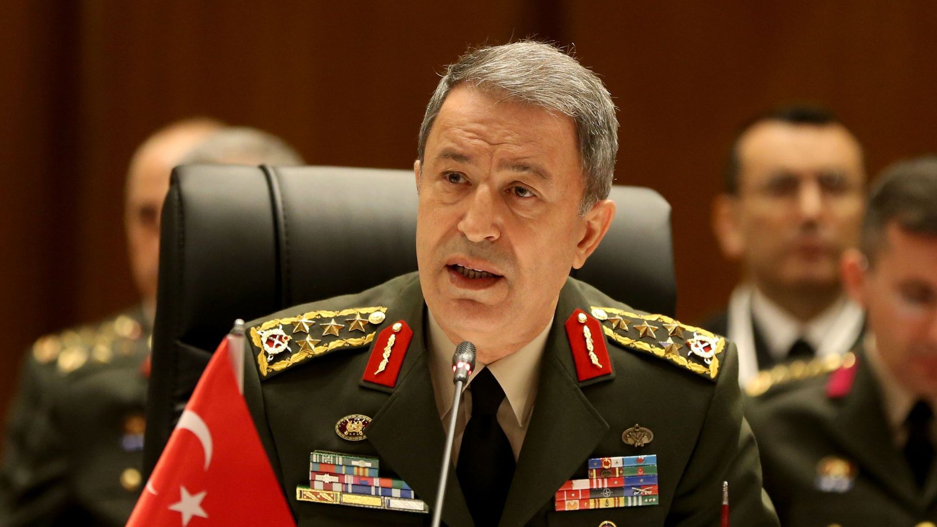 Le ministre turc de la Défense Hulusi Akar.