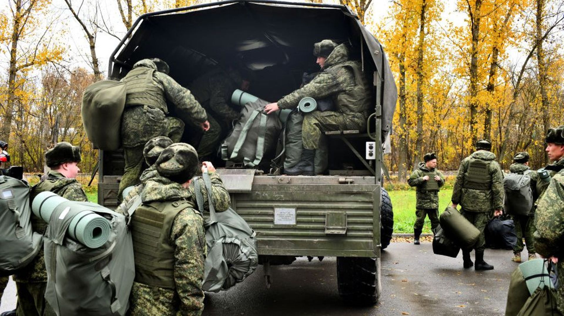 Militaires conscrits à Rostov, Russie, le 31 octobre 2022