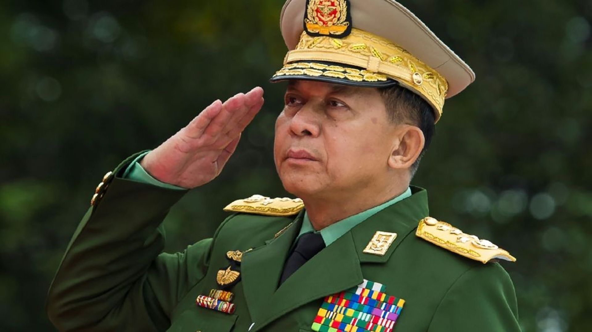 Le général Min Aung Hlaing, le 19 juillet 2018 à Rangoun