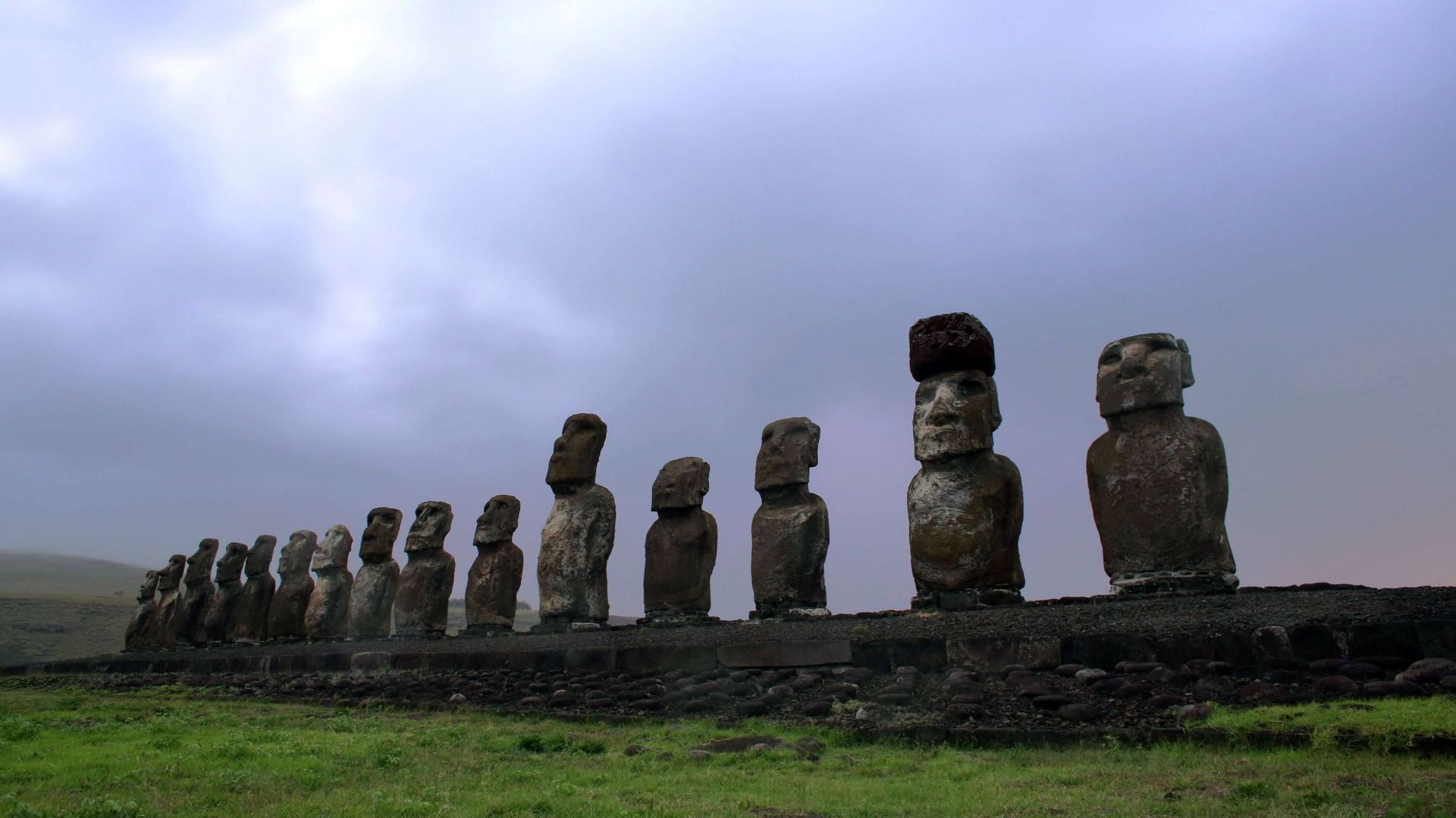 Les Moai de l'île de Pâques nous proviennent de la culture Rapa Nui