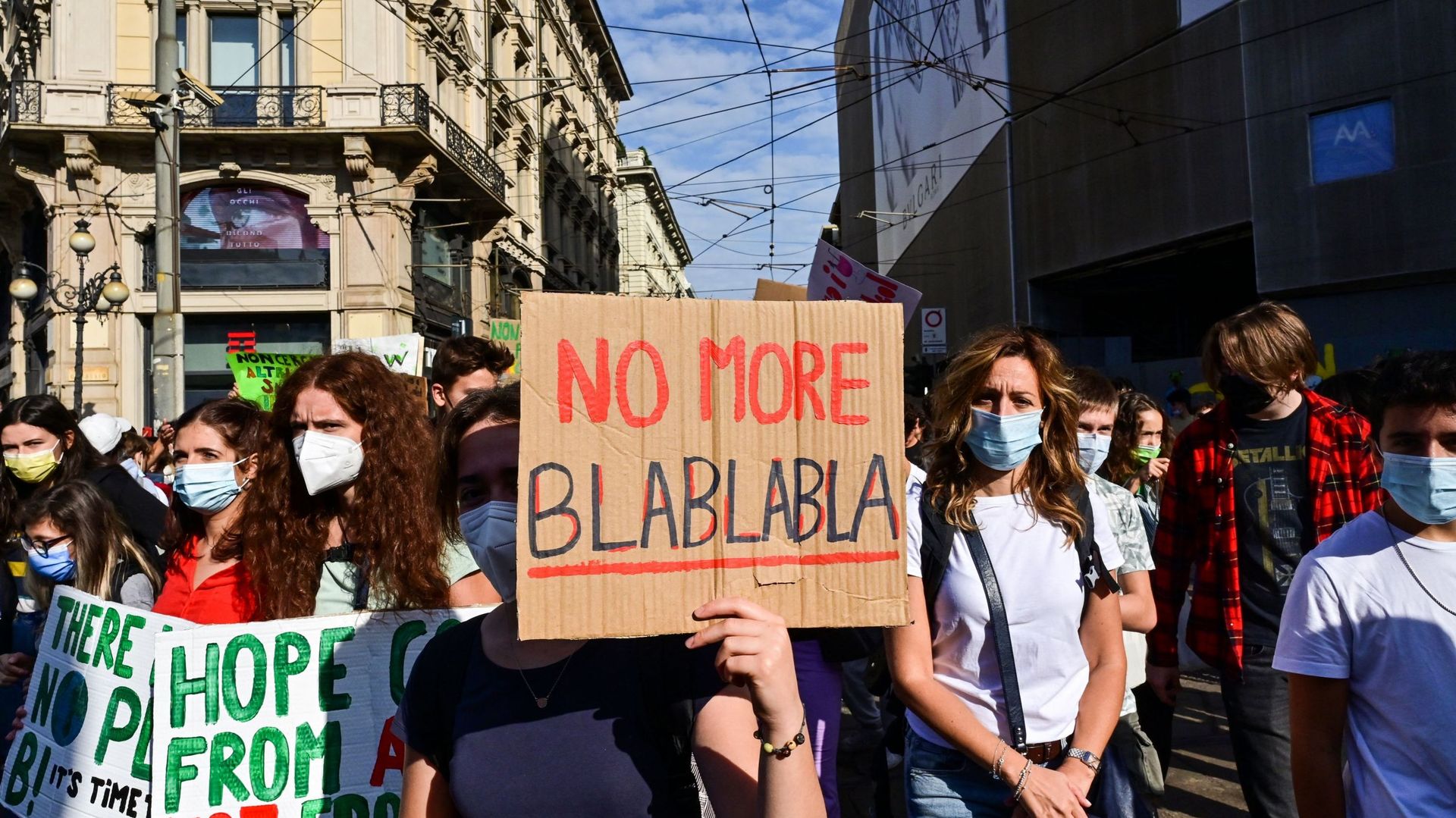 Manifestation pour le climat à Milan