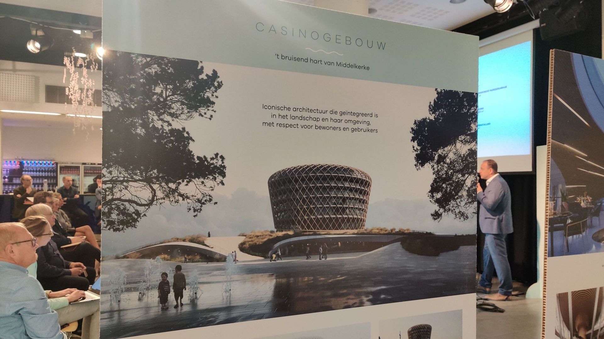 La photo d’illustration montre une maquette du nouveau casino de Middelkerke, vendredi 25 septembre 2020.